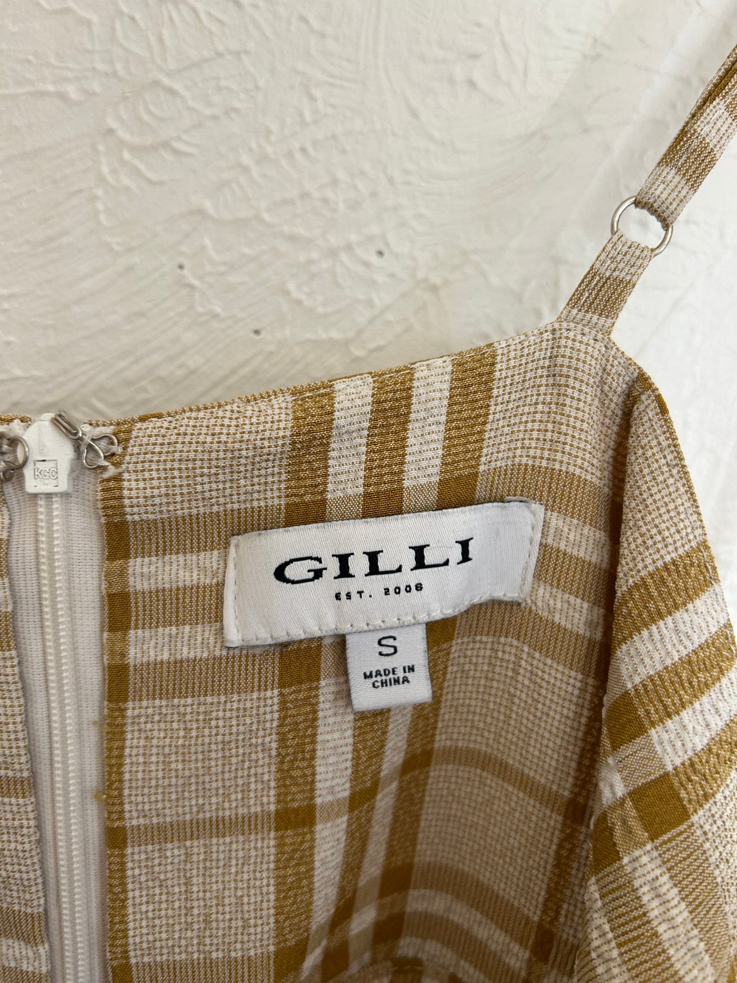 Mustard Plaid Gilli Jumpsuit (S)