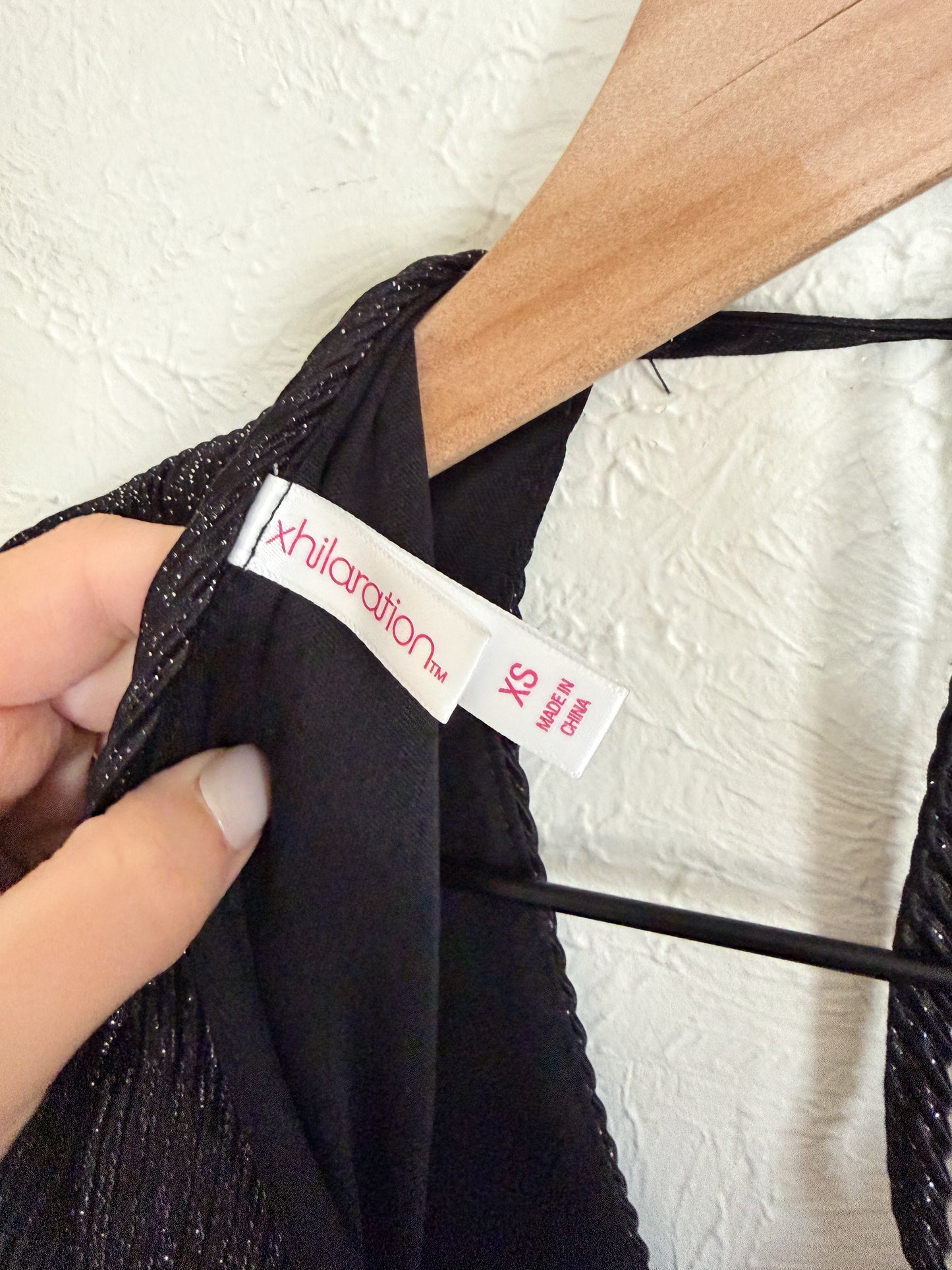 Target Black Silver Glitter Romper (XS)