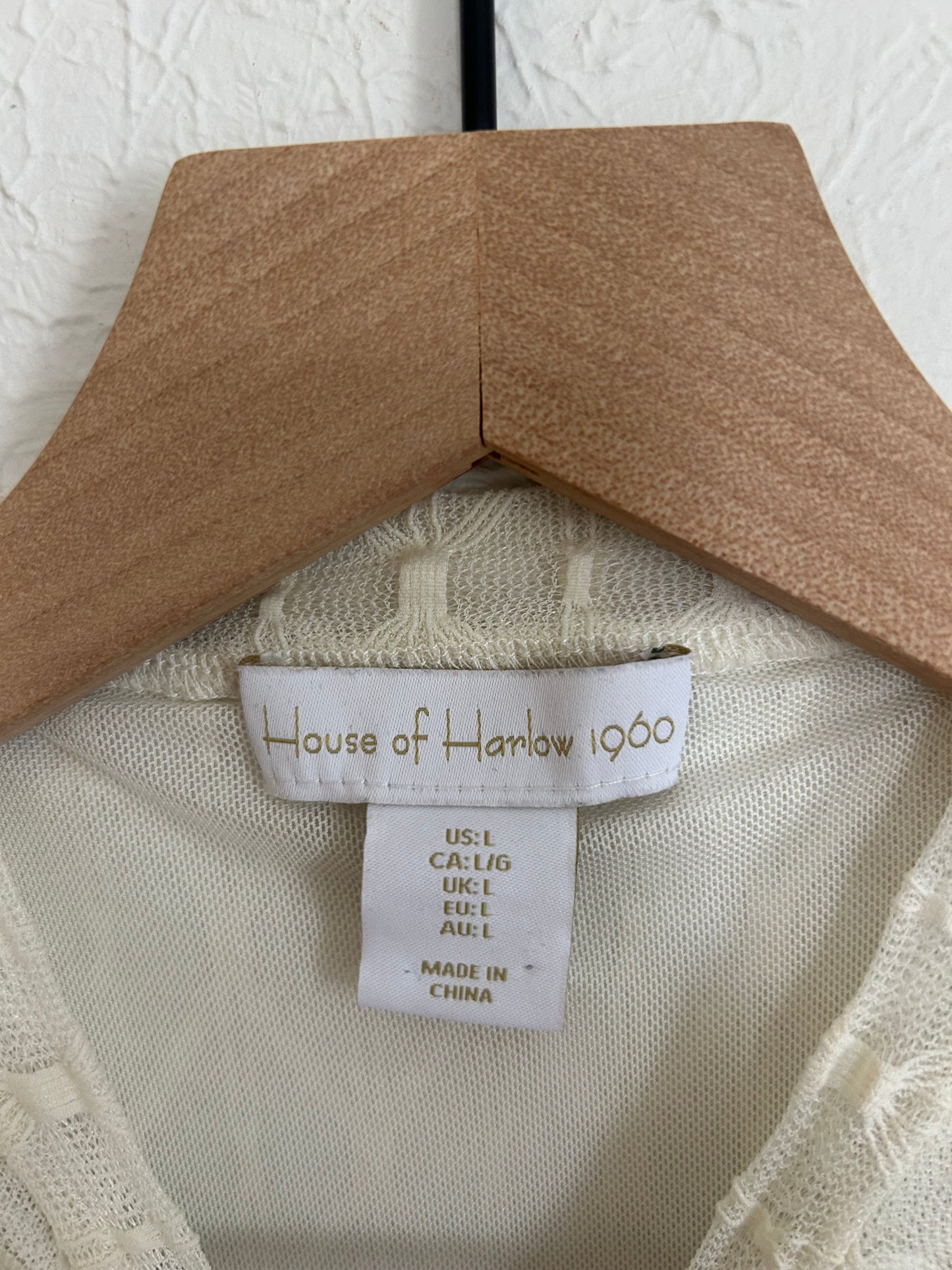House of Harlow 1960 Cream Textured Tank (L)