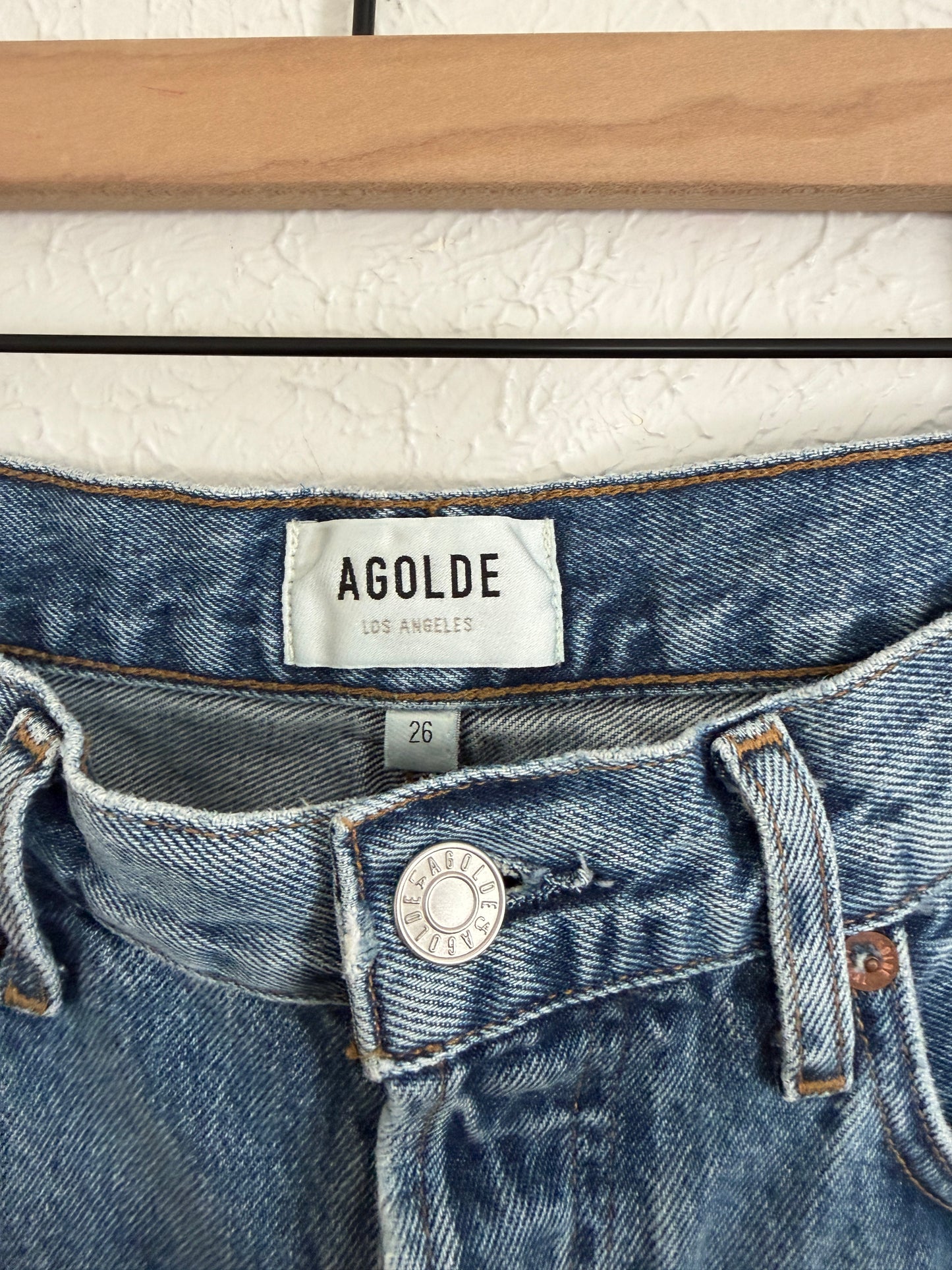 AGOLDE High Rise Straight Leg Jeans (6)