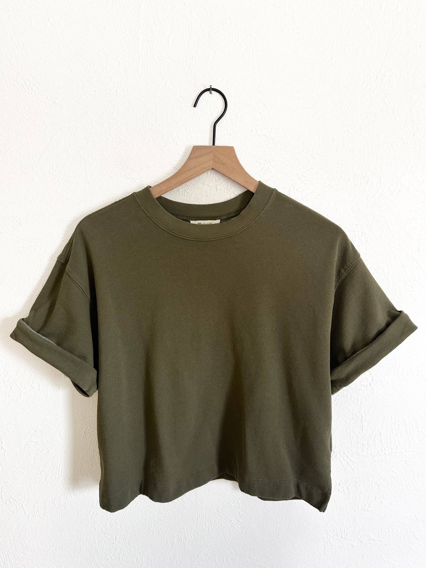 Madewell Cuffed Green Top (M)