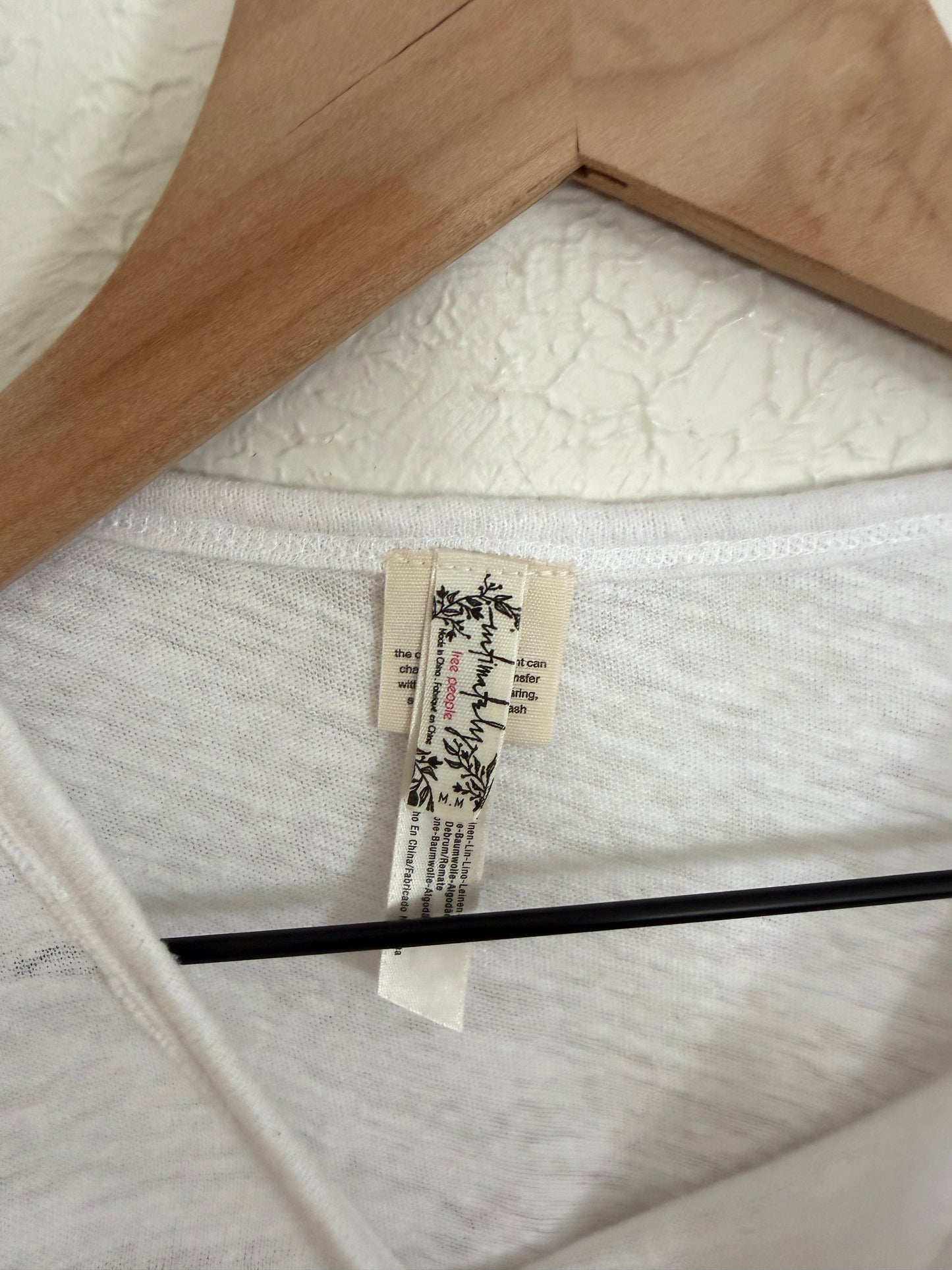 Intimately Free People White Tank Bodysuit (M)