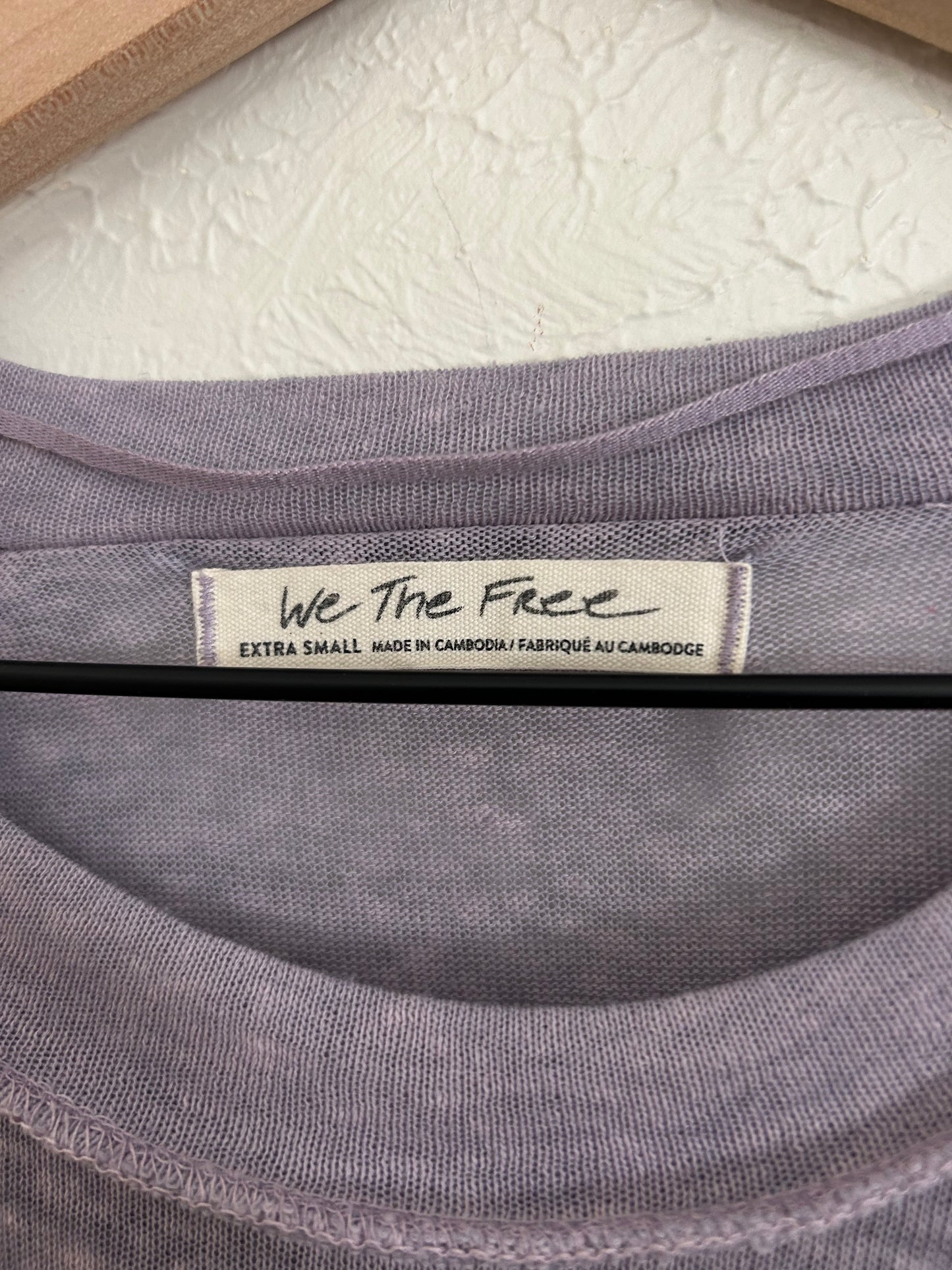Free People Purple Pocket T-Shirt (S)