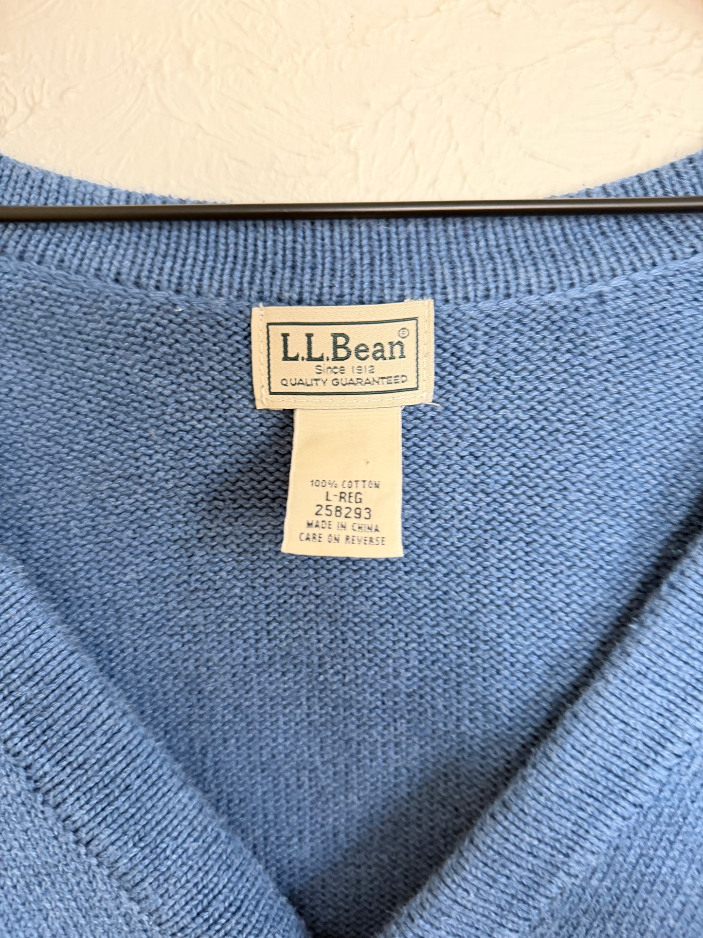 LL Bean Blue Vintage Cardigan (L)