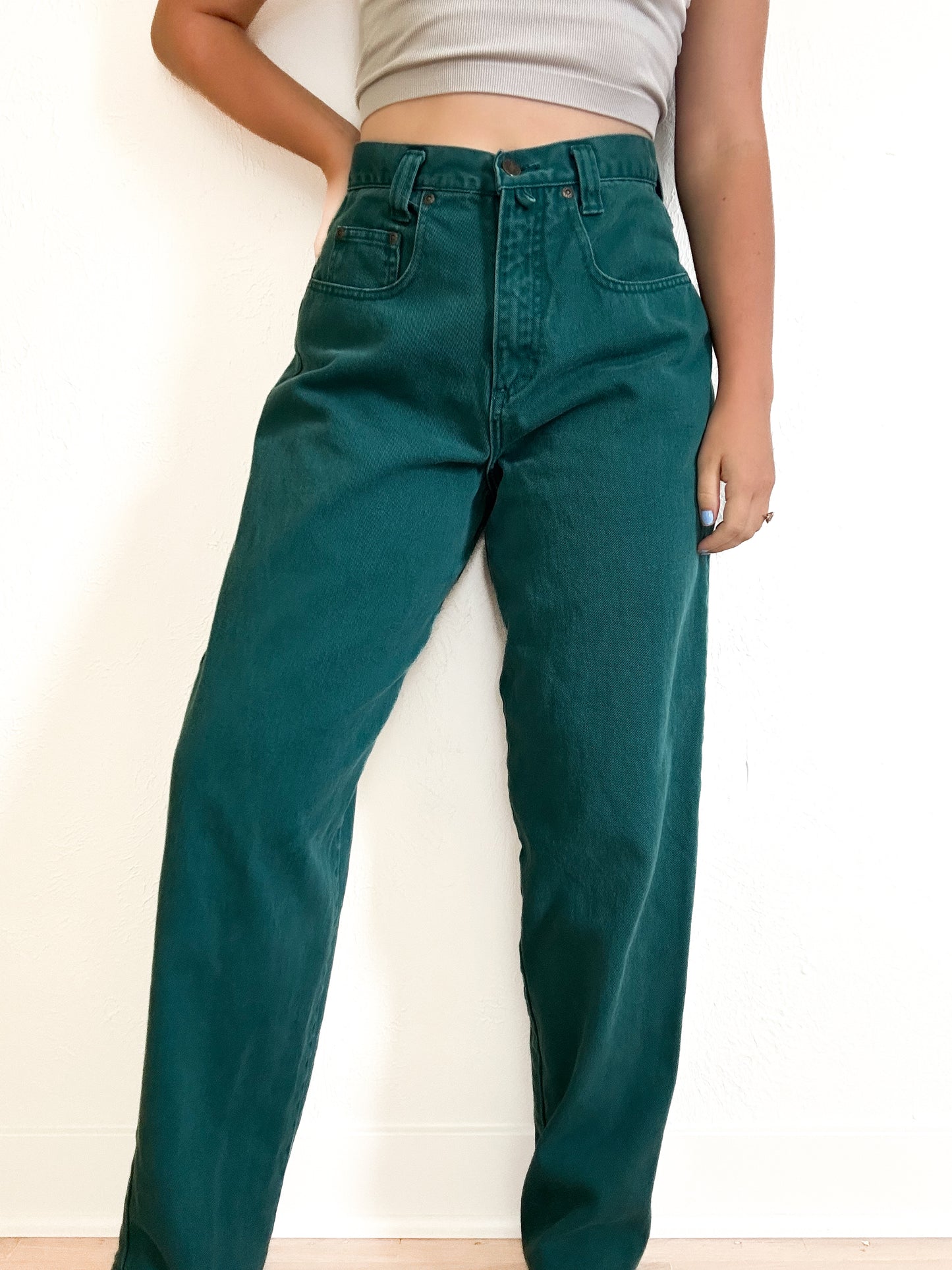 Eddie Bauer Vintage Teal Jeans (8)