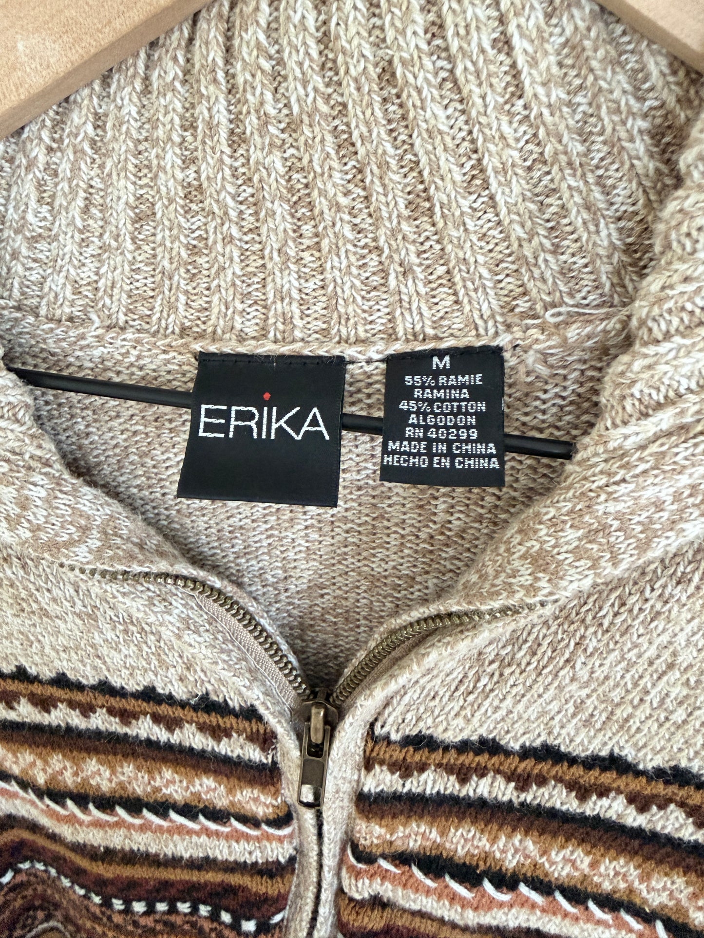Erika Vintage Zip Up M)