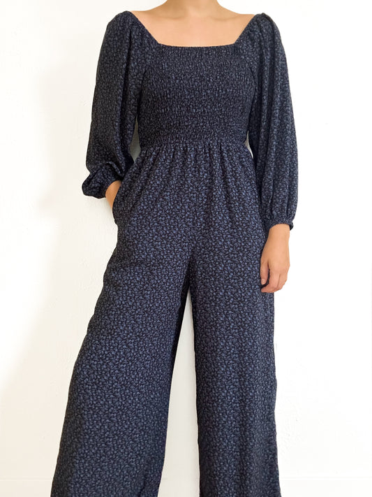 Madewell ‘Lucie’ Tie-Back Floral Jumpsuit (S)