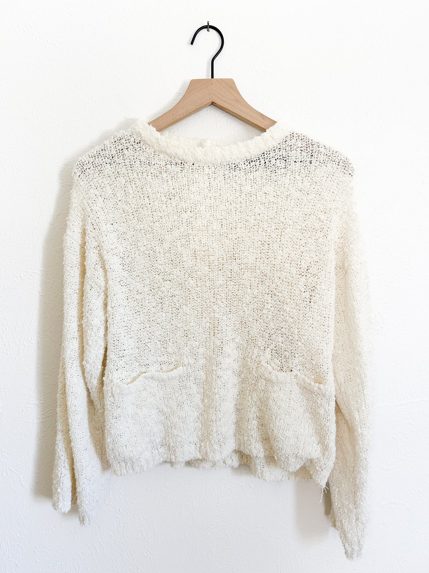 Gitano Vintage Bell Sleeve Button Reversible Sweater (M)