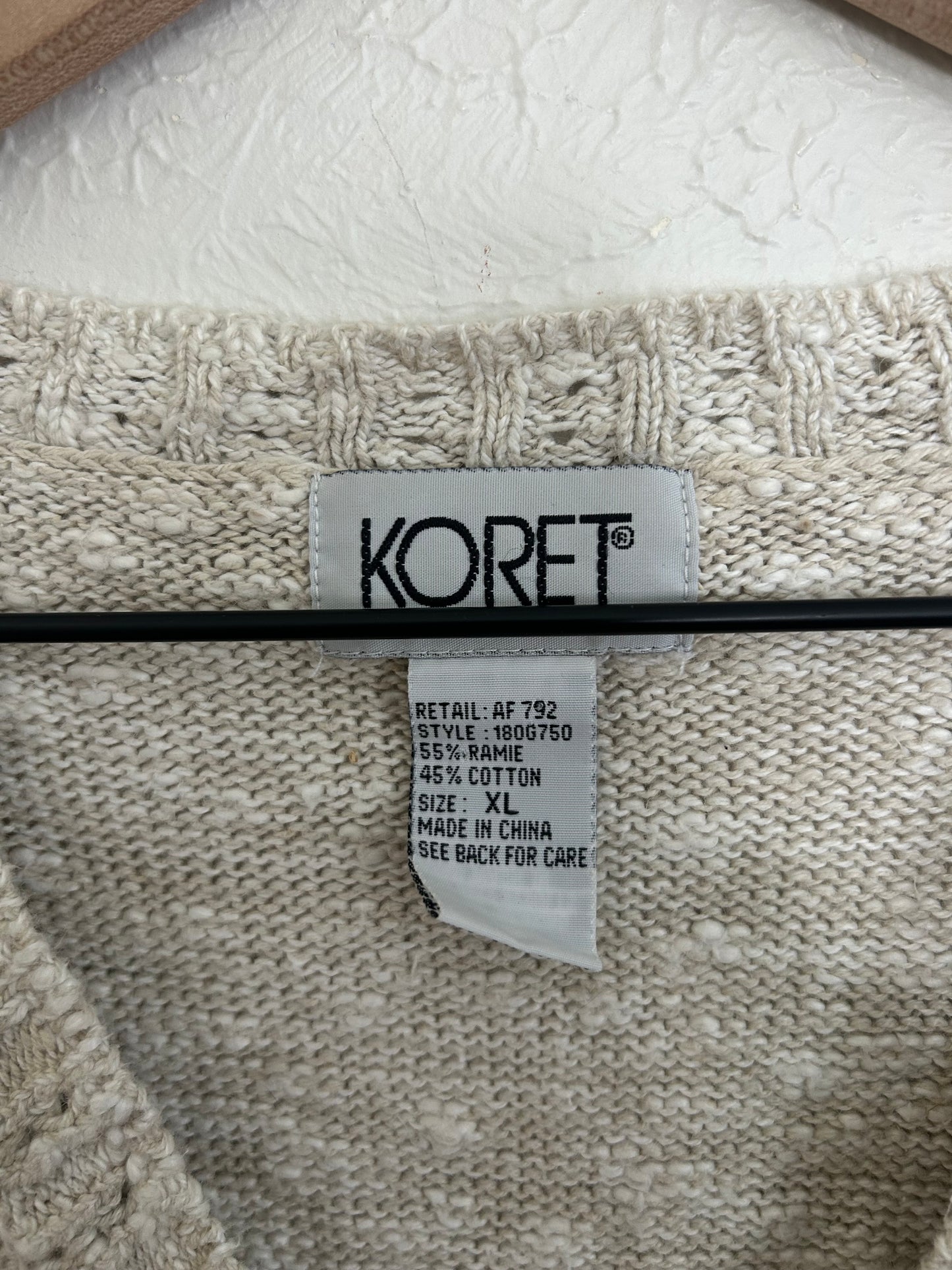 Vintage Knit Vest (XL)