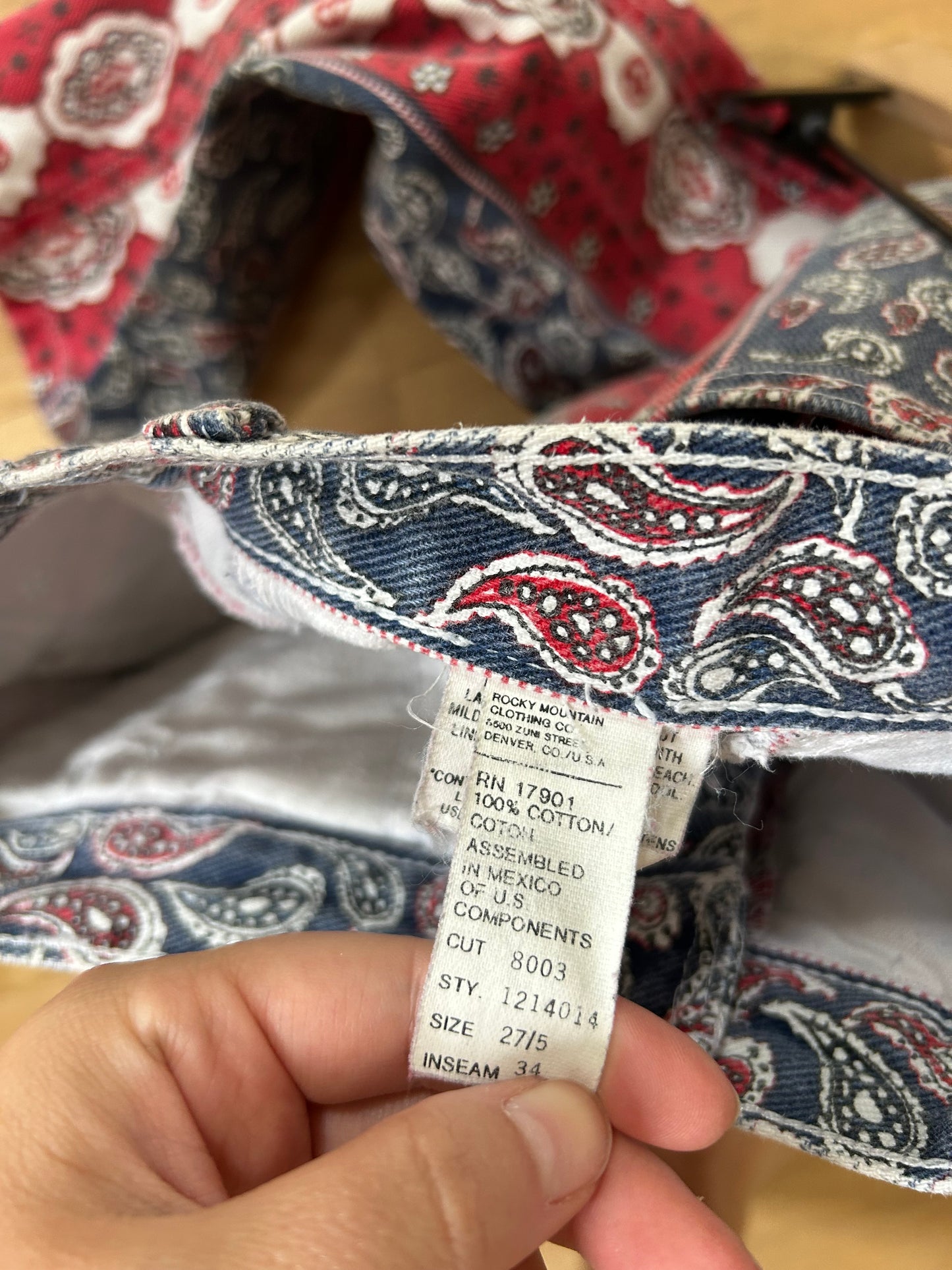 Rockies Vintage Bandana Print Jeans (0/2)