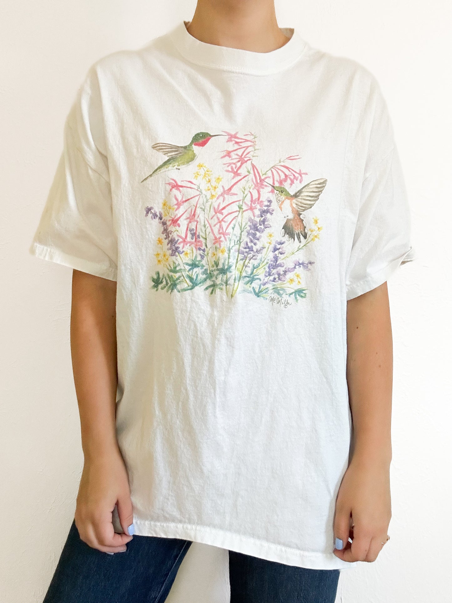 Hummingbird Floral Shirt (L)