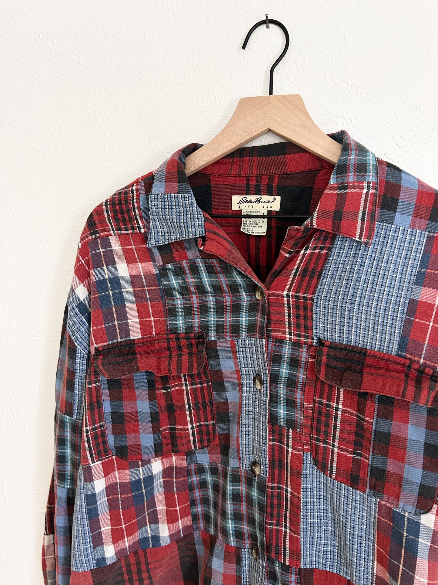 Eddie Bauer Vintage Patchwork Flannel (L)