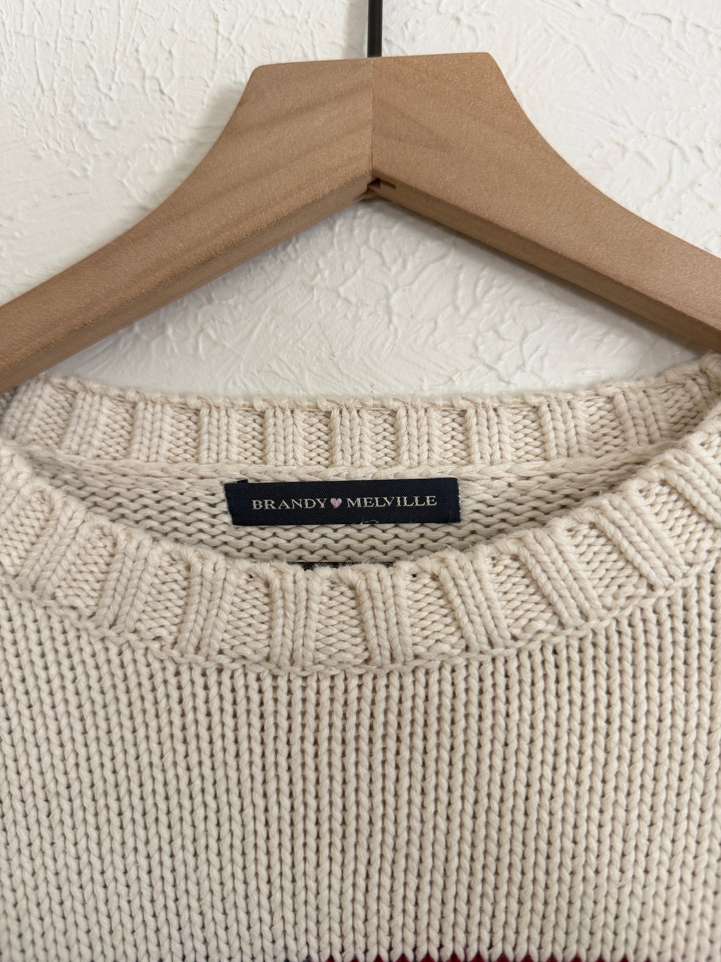 Brandy Melville Flag Sweater (S/M)
