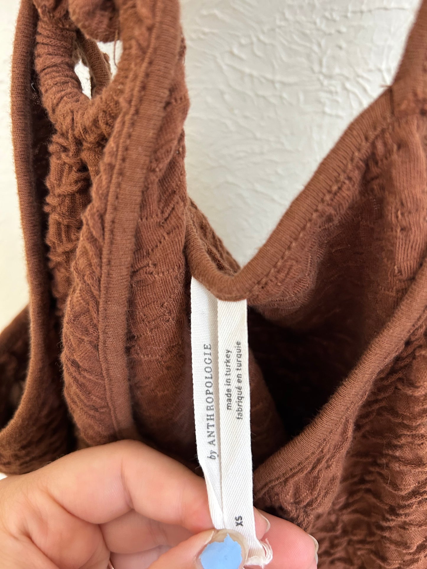 Anthropologie ‘Marisol’ Ruffled Halter Tank (XS)