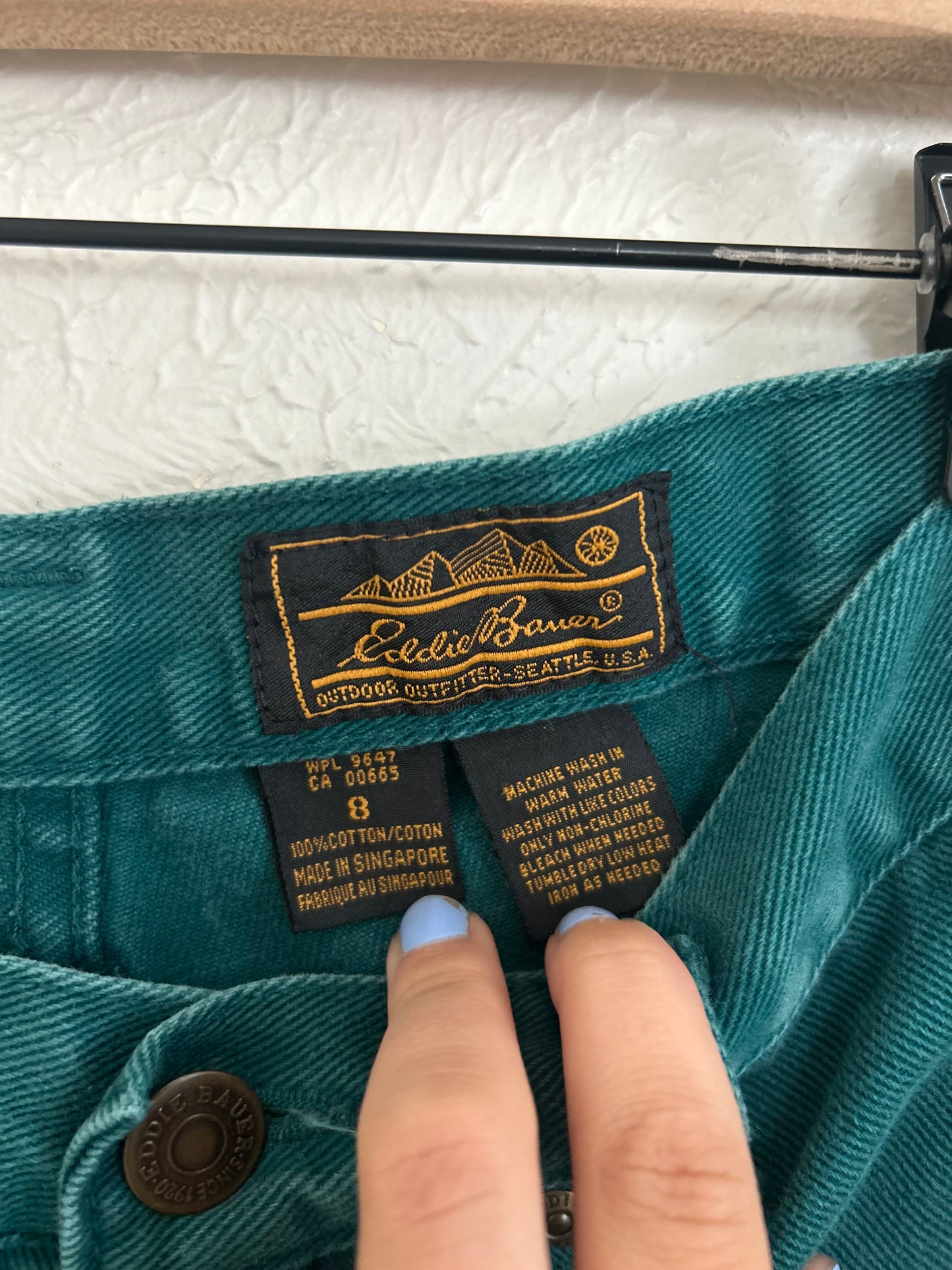 Eddie Bauer Vintage Teal Jeans (8)