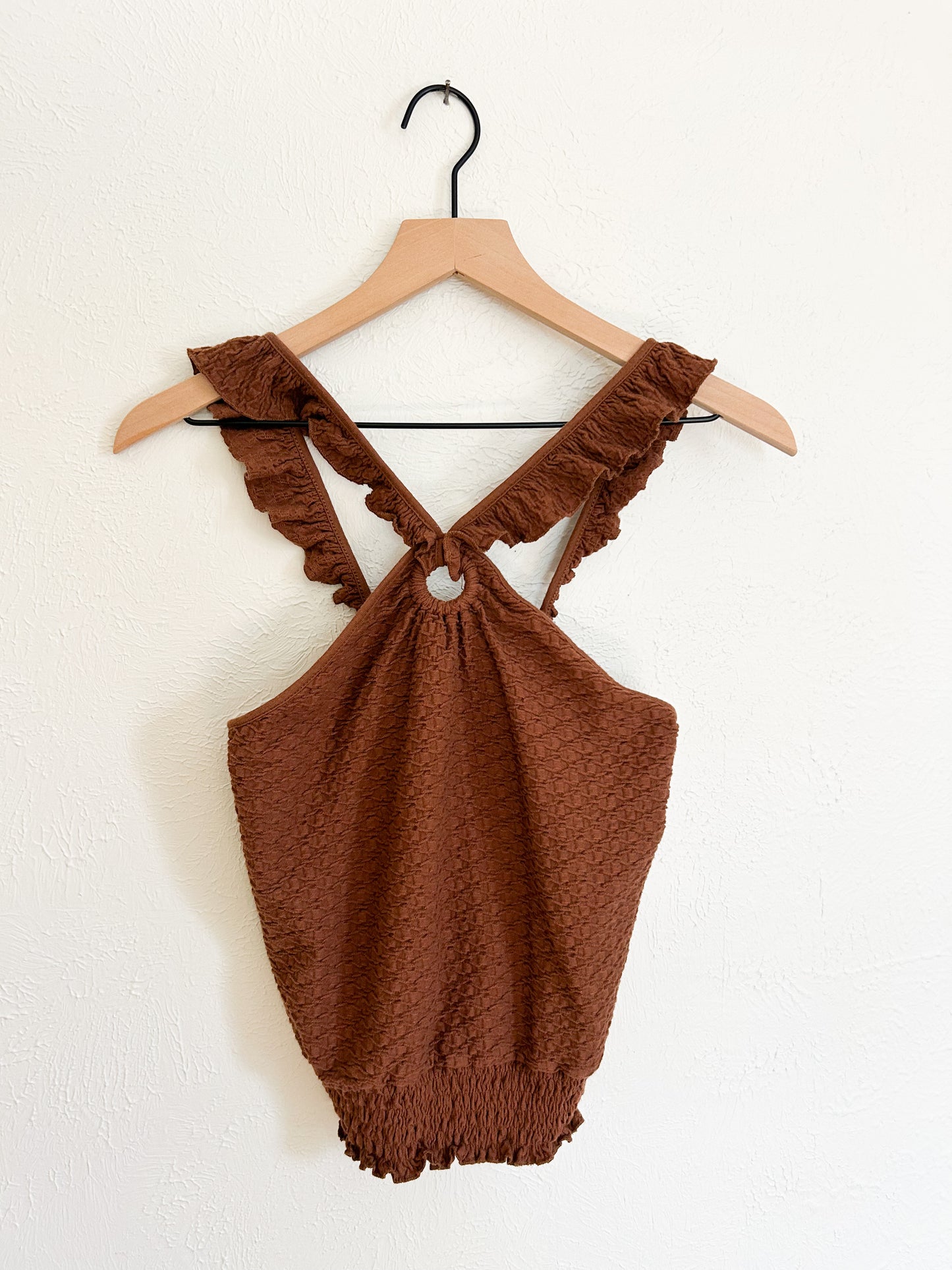 Anthropologie ‘Marisol’ Ruffled Halter Tank (XS)