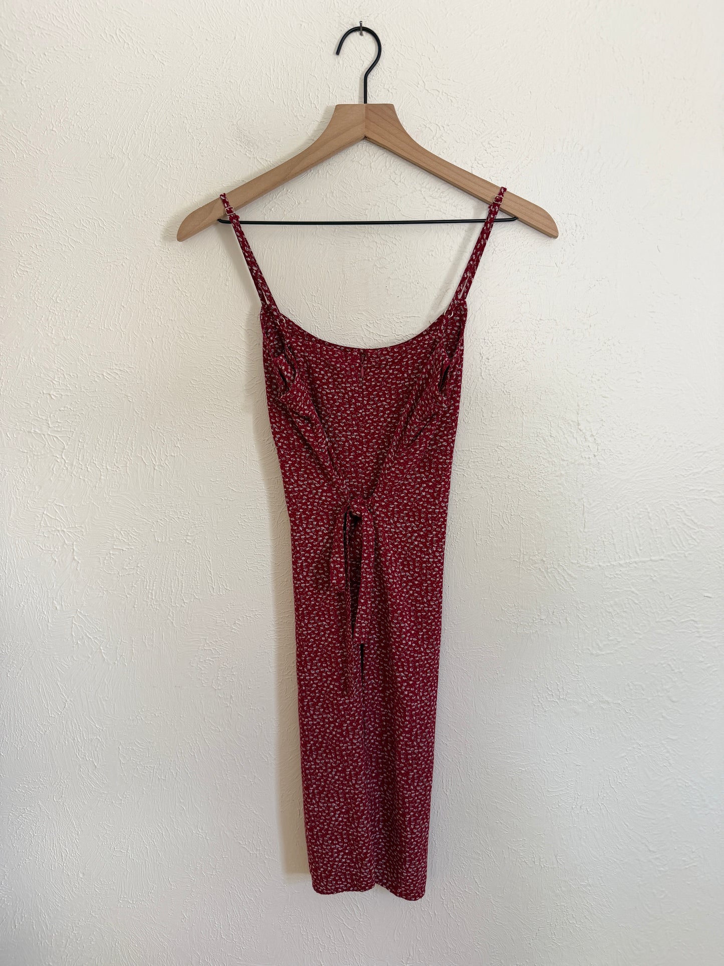 Brandy Melville Red Floral Dress (S)