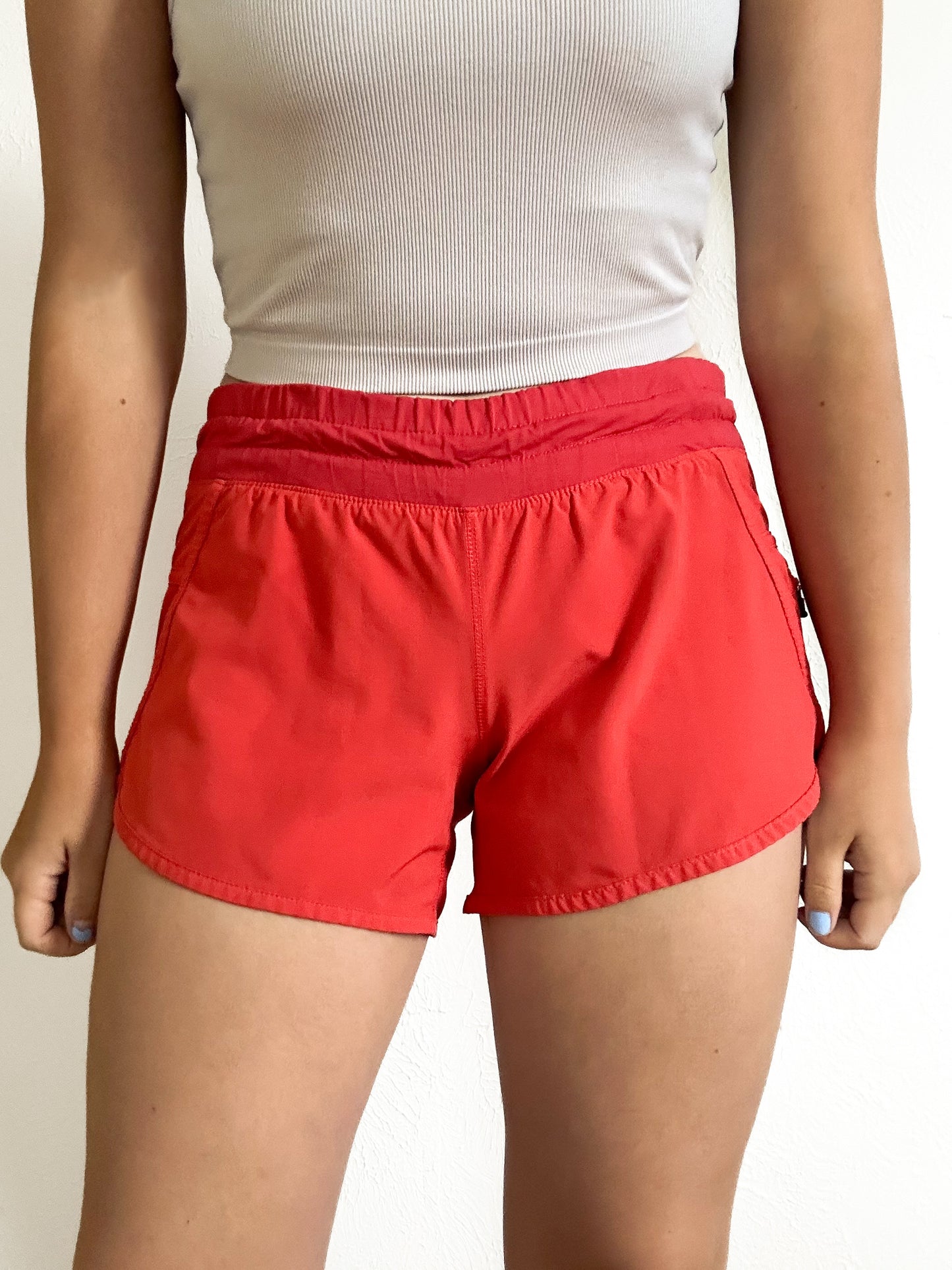 Lululemon Red Hotty Hot Shorts (4)
