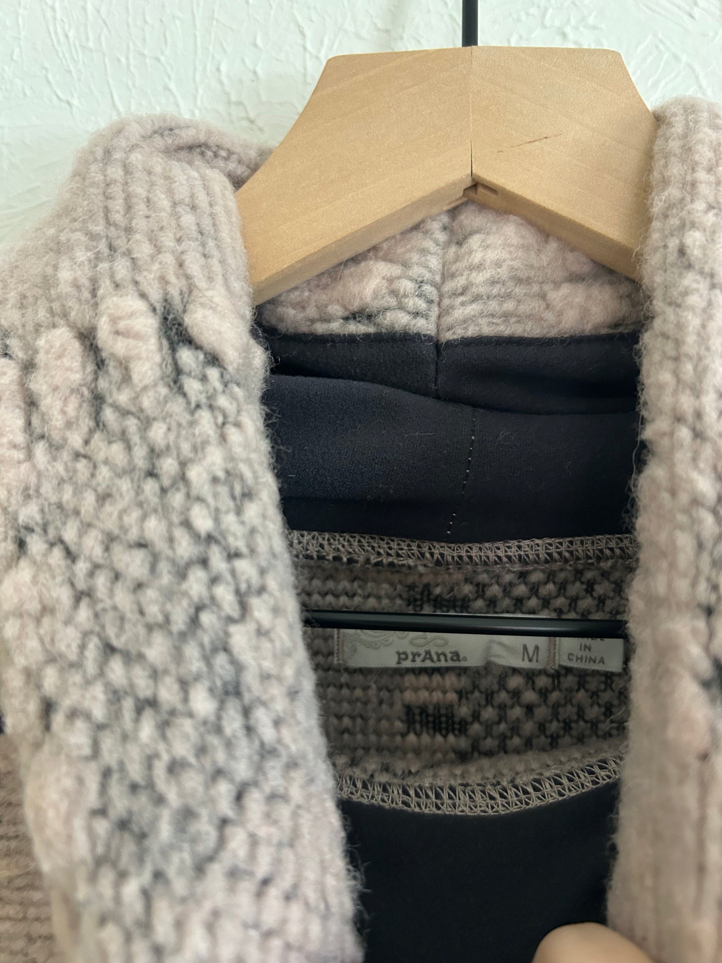 Prana Pink & Grey Turtleneck (M)