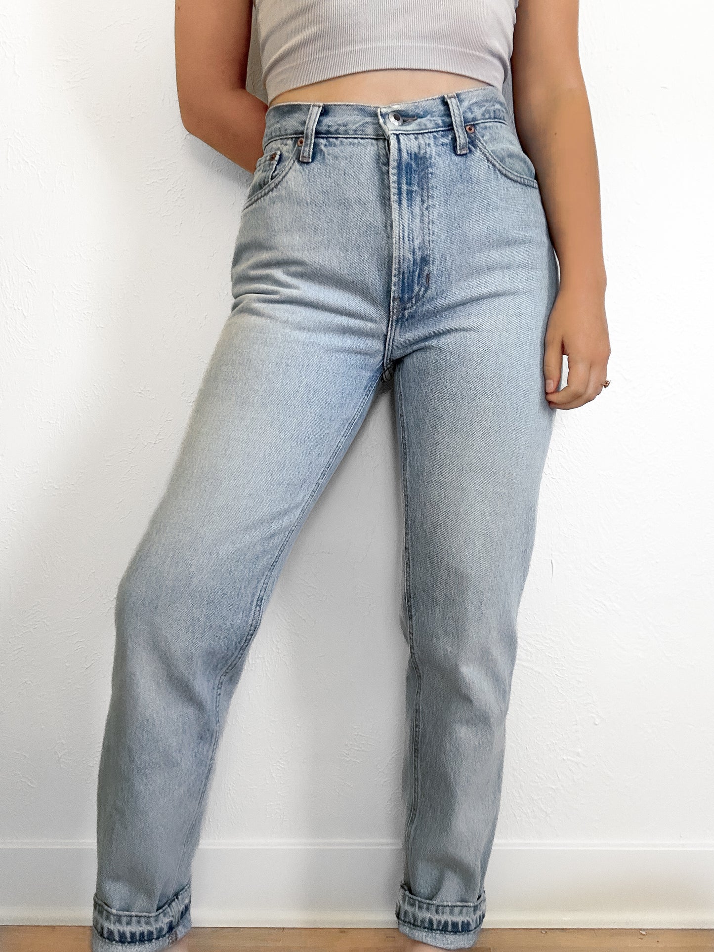 Gap Vintage Light Wash High Waisted Jeans (6)