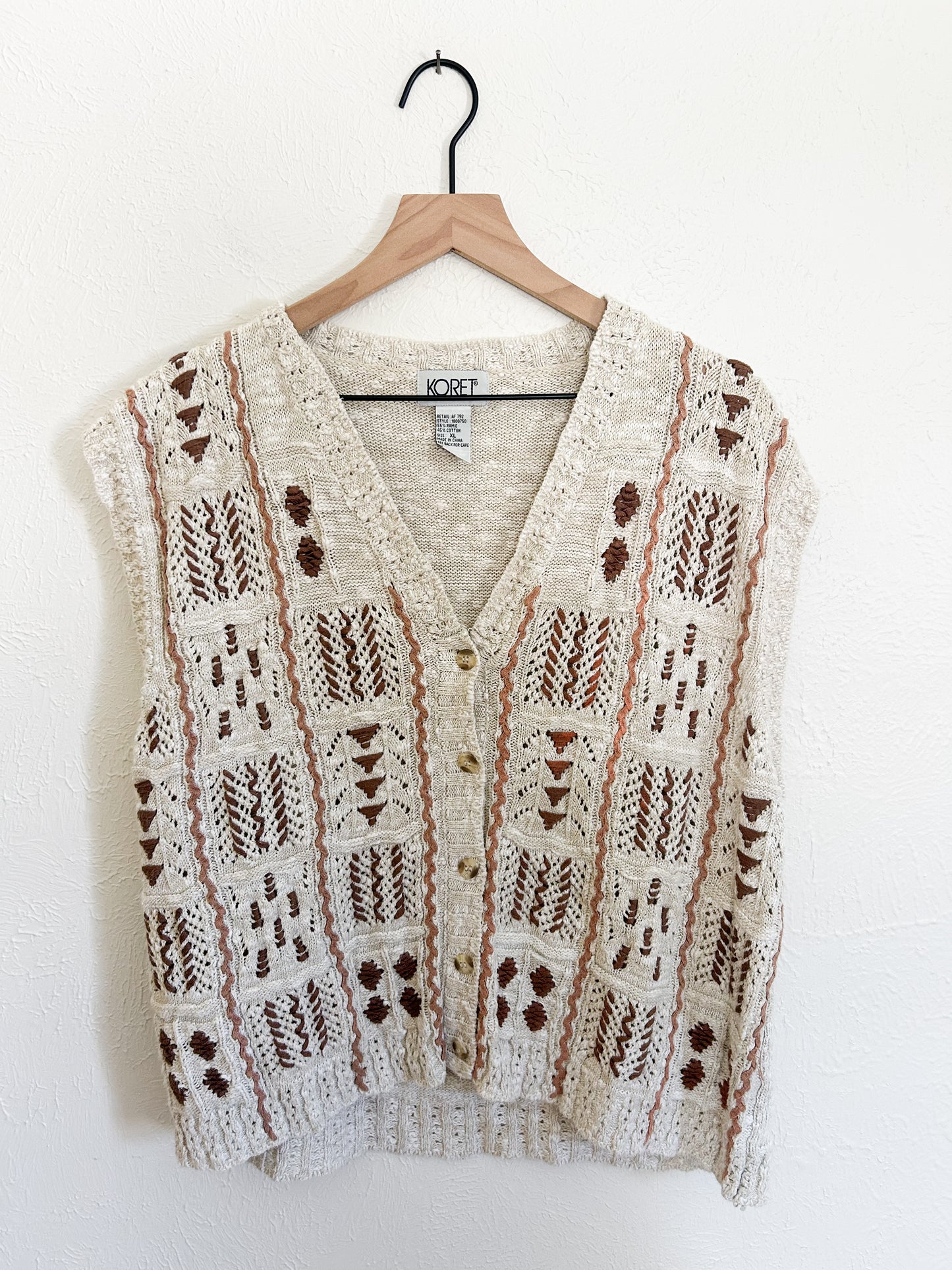 Vintage Knit Vest (XL)