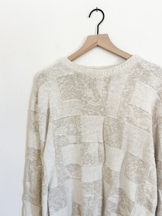 Vintage Golf Neutral Sweater (M)