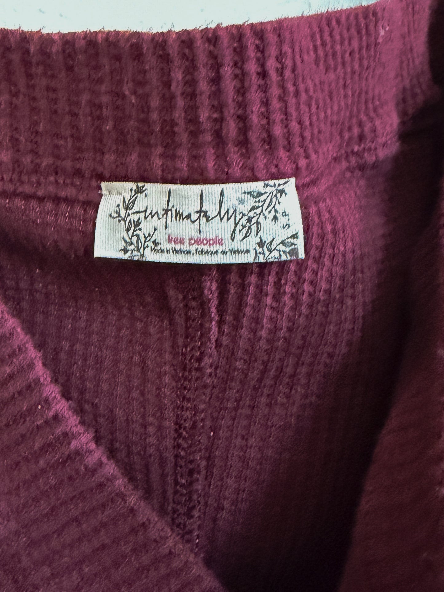 Free People ‘Lovin This Feeling’ Maroon Bodysuit (S)