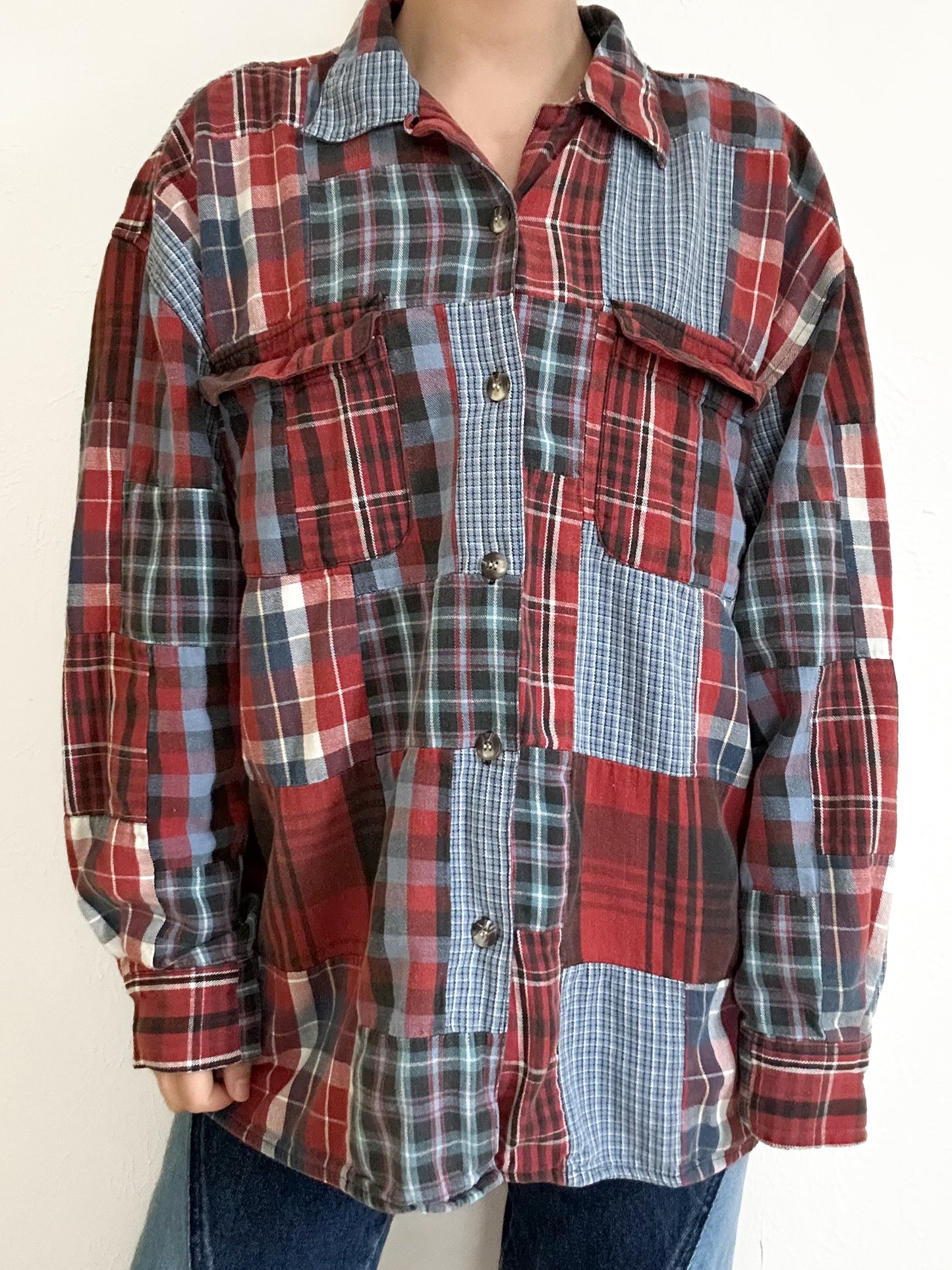 Eddie Bauer Vintage Patchwork Flannel (L)
