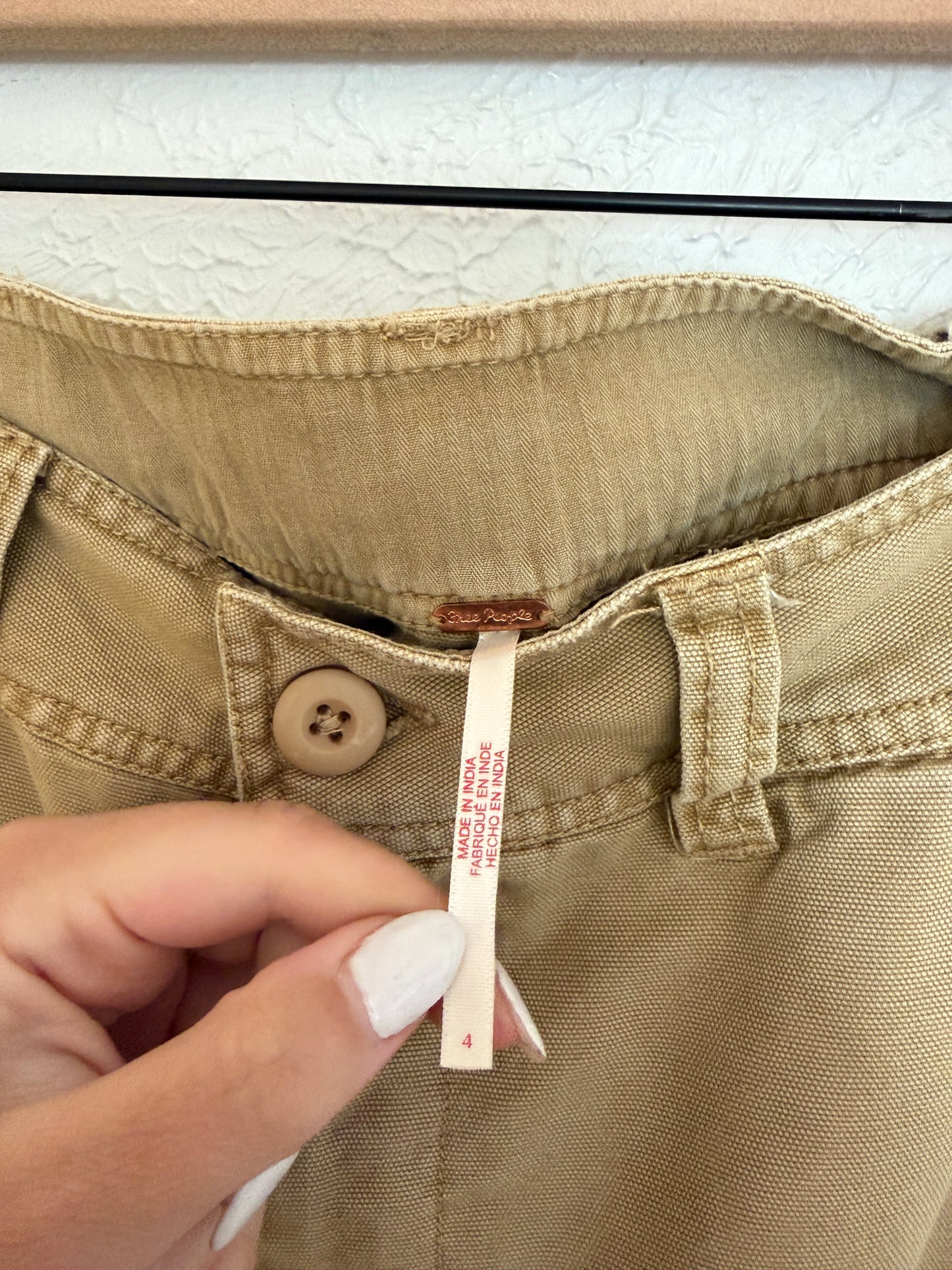 Free People Tan Work Pants (4/6)