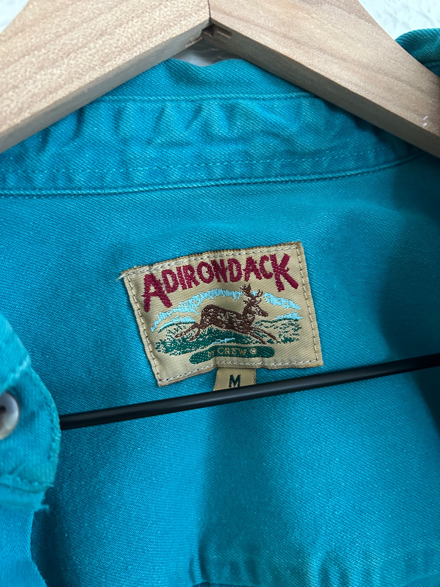 Vintage Teal Button Up (M)