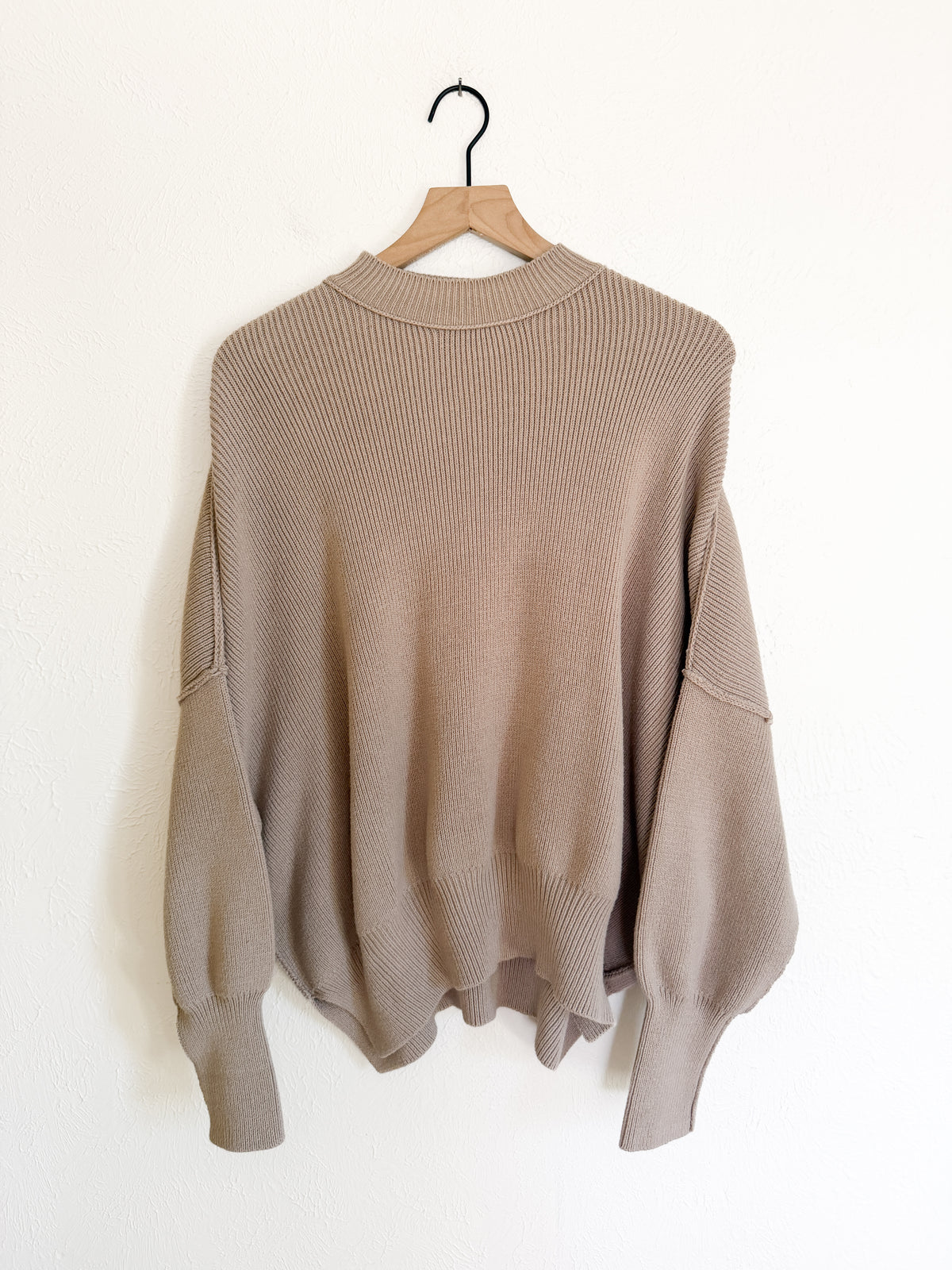 Free People Tan Easy Street Sweater (S)