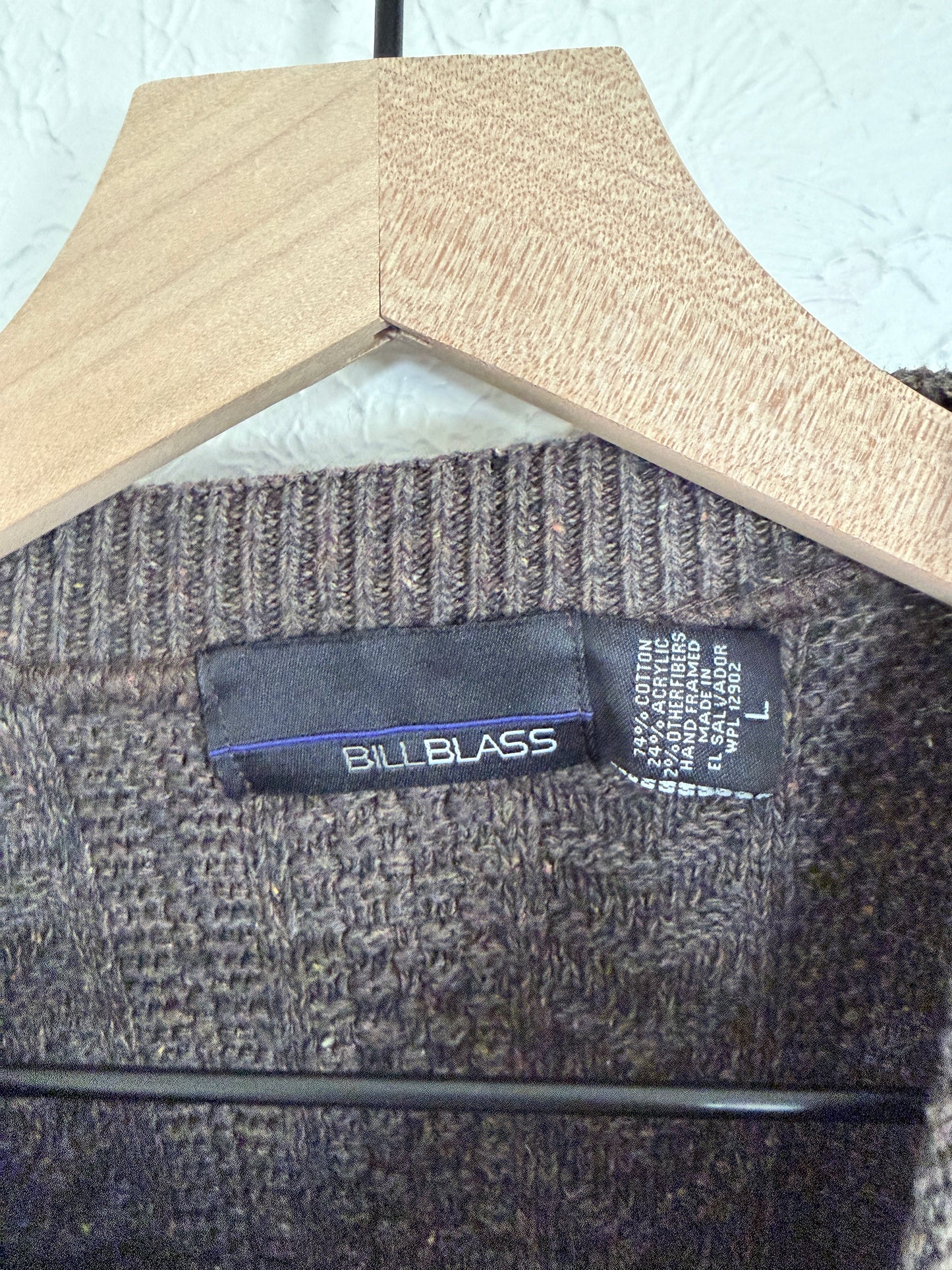 Bill Blass Brown Speckled Sweater (L)