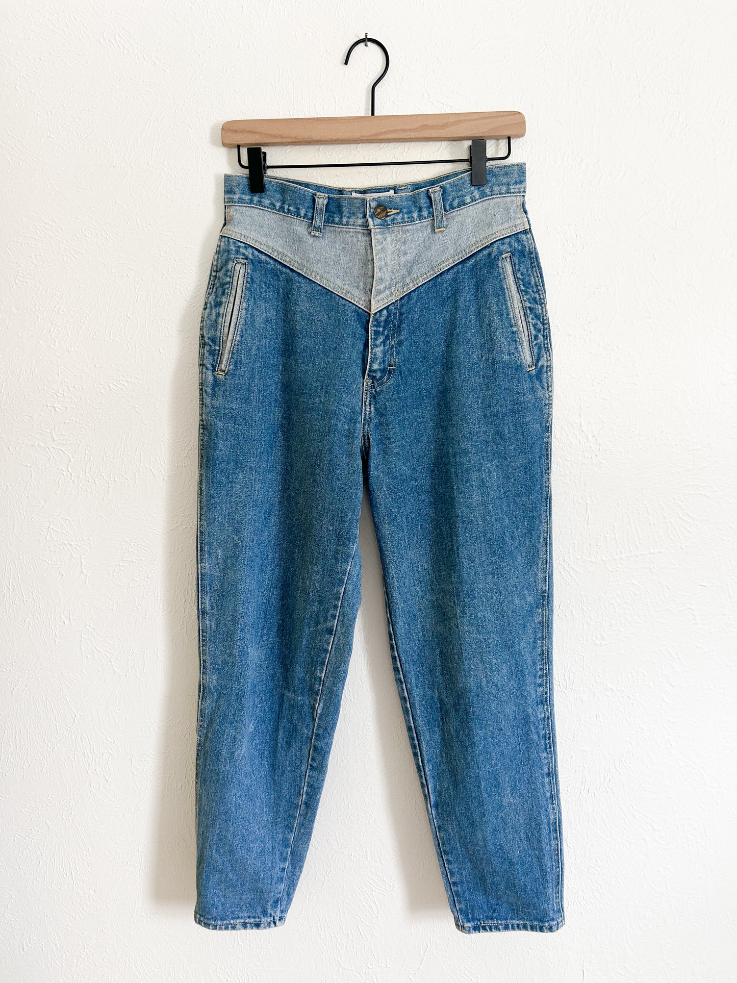Two-Tone Vintage Western Jeans (8)