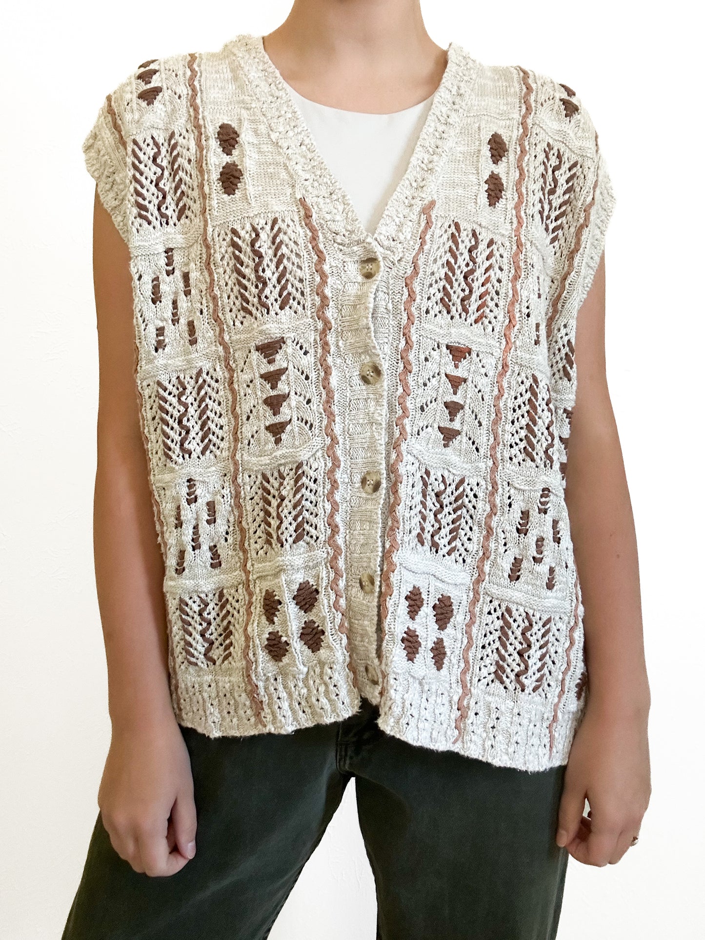 Vintage Knit Vest (XL)