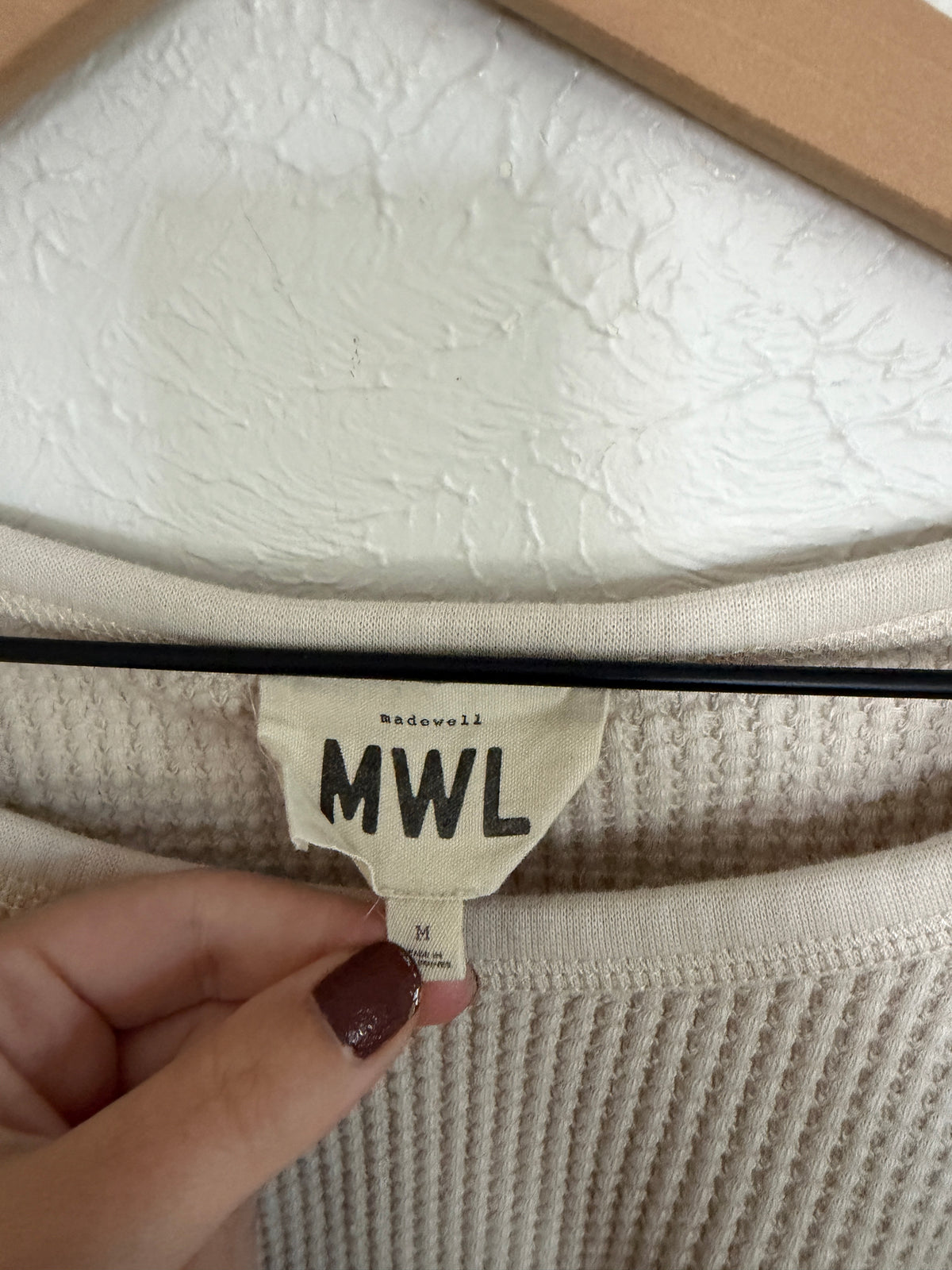 Madewell Waffle Knit Long Sleeve (M)