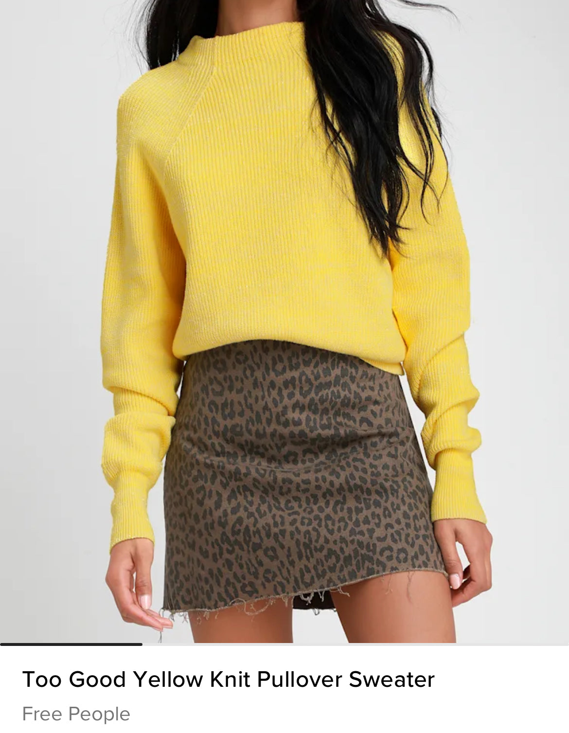 Free People ‘Too Good’ Knit Pullover Sweater (M)