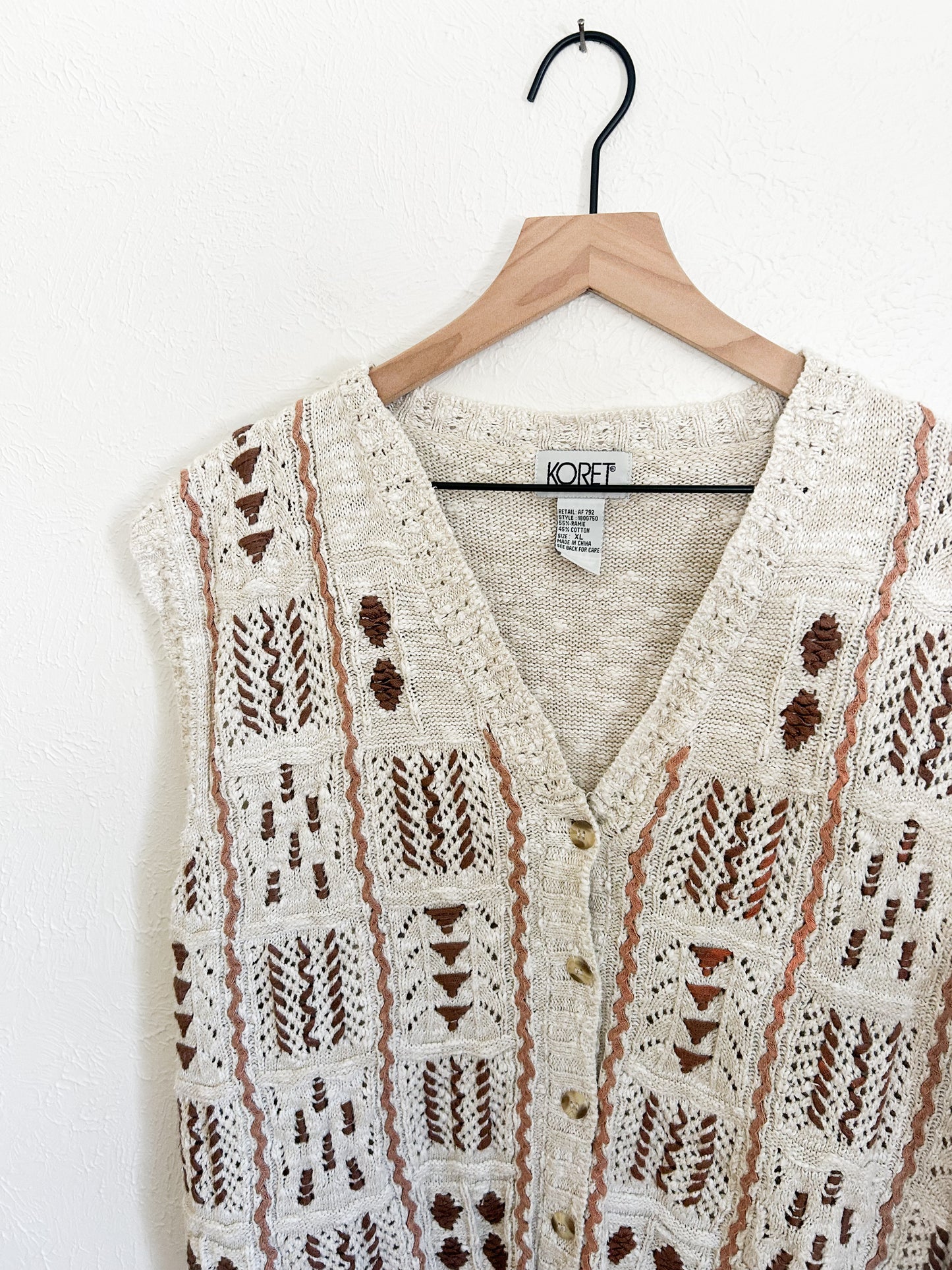 Vintage Knit Vest (XL)