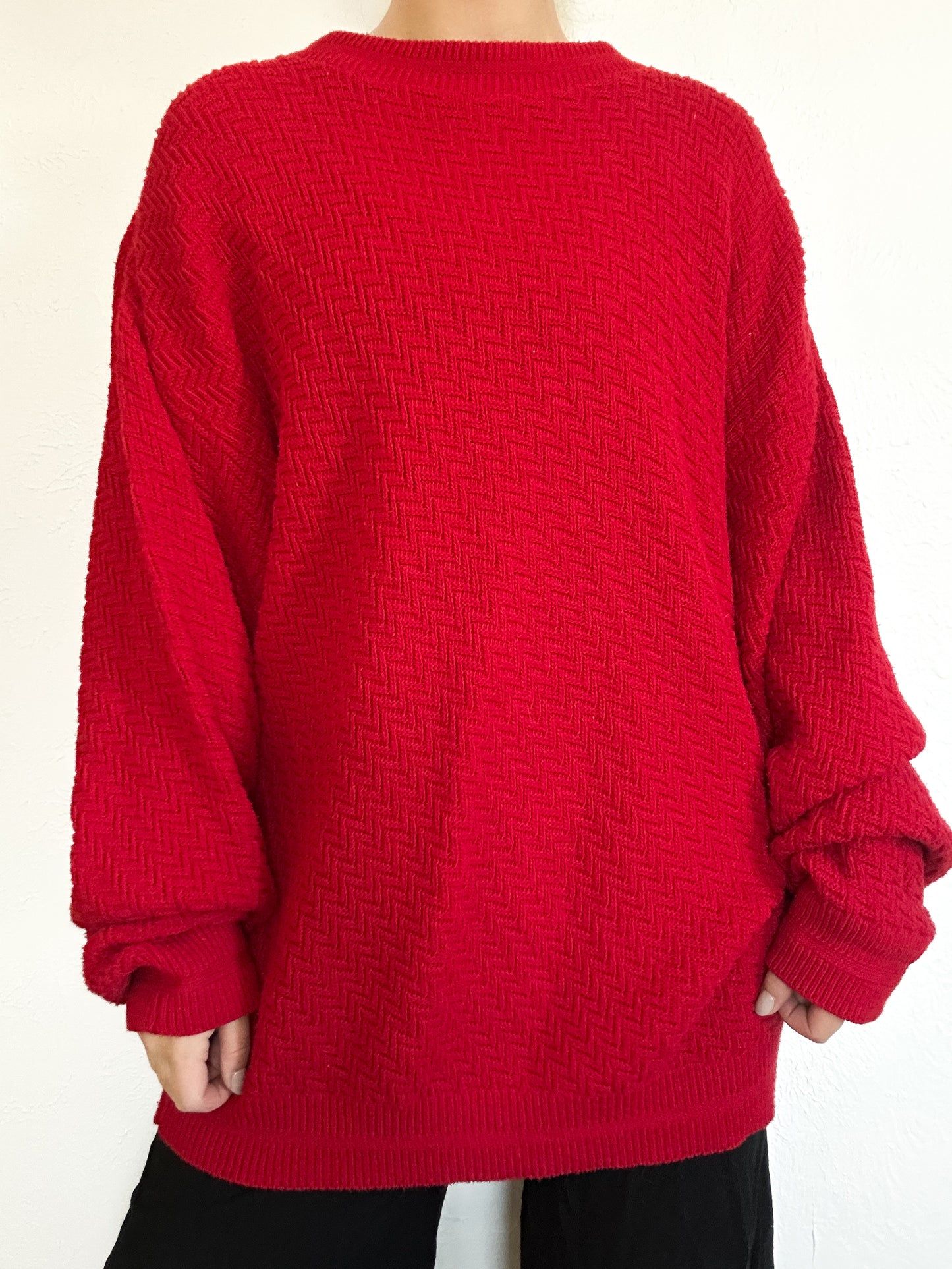 Bill Blass Red Vintage Sweater (XL)