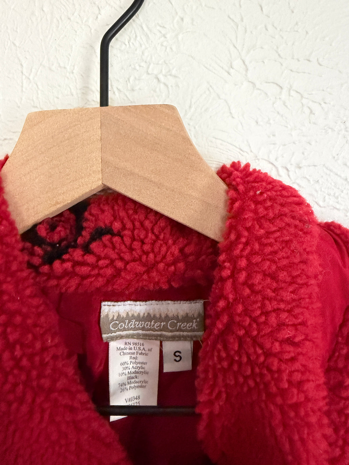 Coldwater Creek Red Nature Vintage Jacket (S/M)