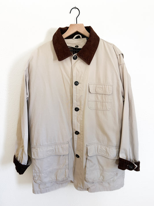 Vintage Corduroy Collared Chore Coat (M/L)