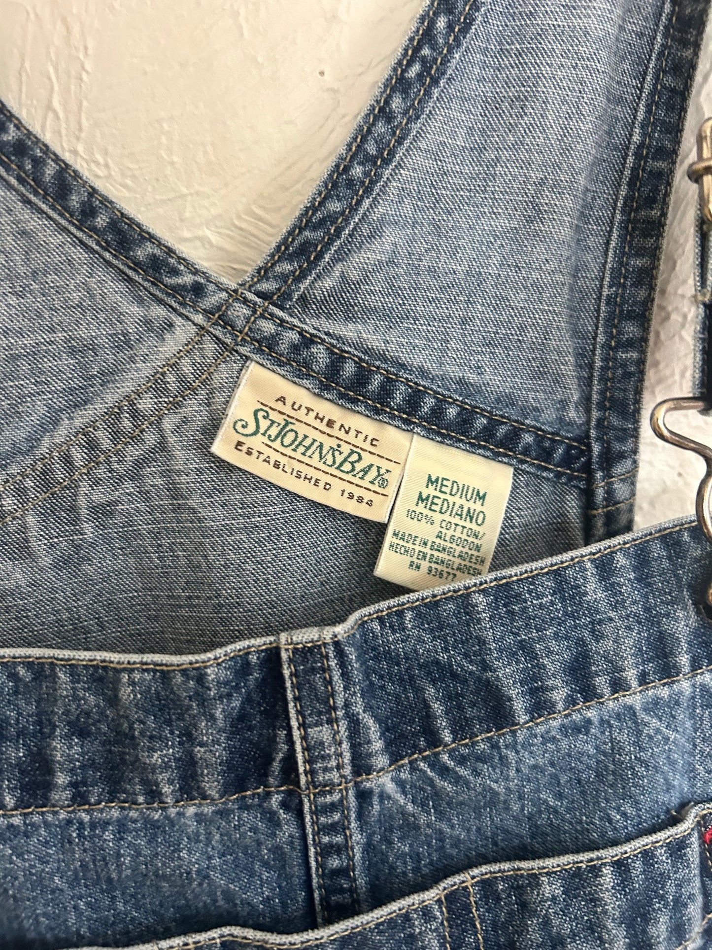 St. John’s Bay Vintage Short Overalls (M)