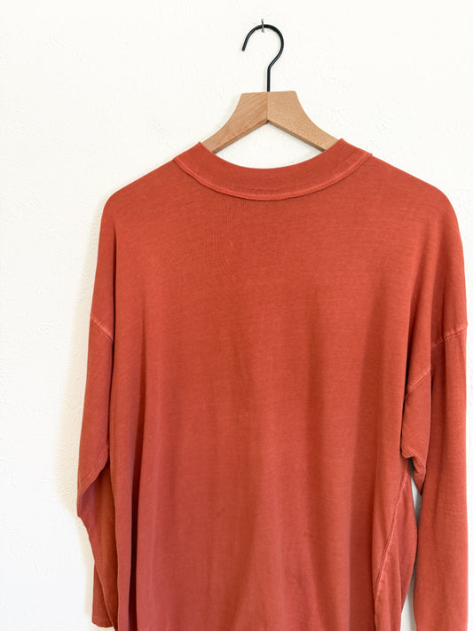 Free People Burnt Orange Long Sleeve (S)
