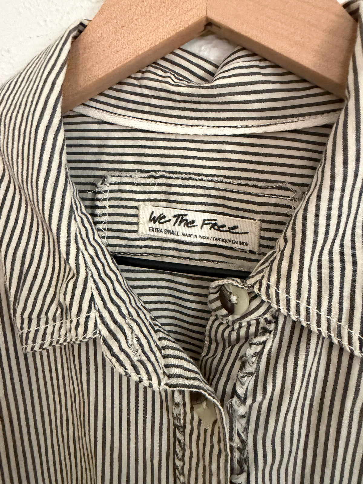 Free People Striped Button Up (S)