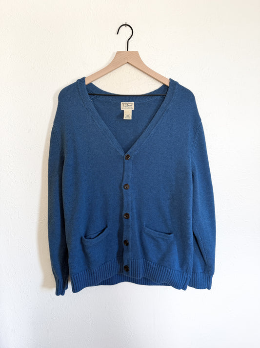 LL Bean Blue Vintage Cardigan (L)