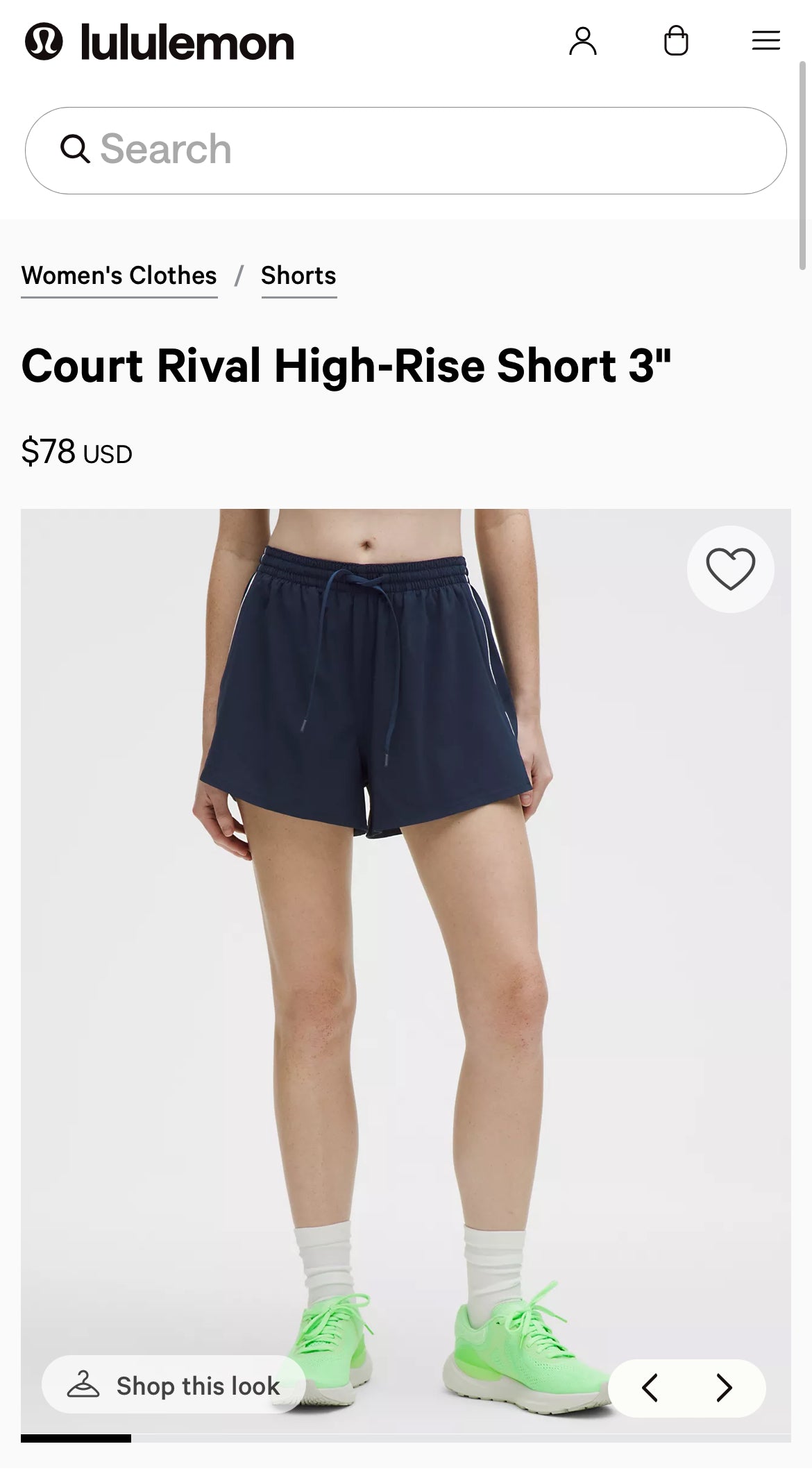 Lululemon Court Rival High Rise Shorts (8)