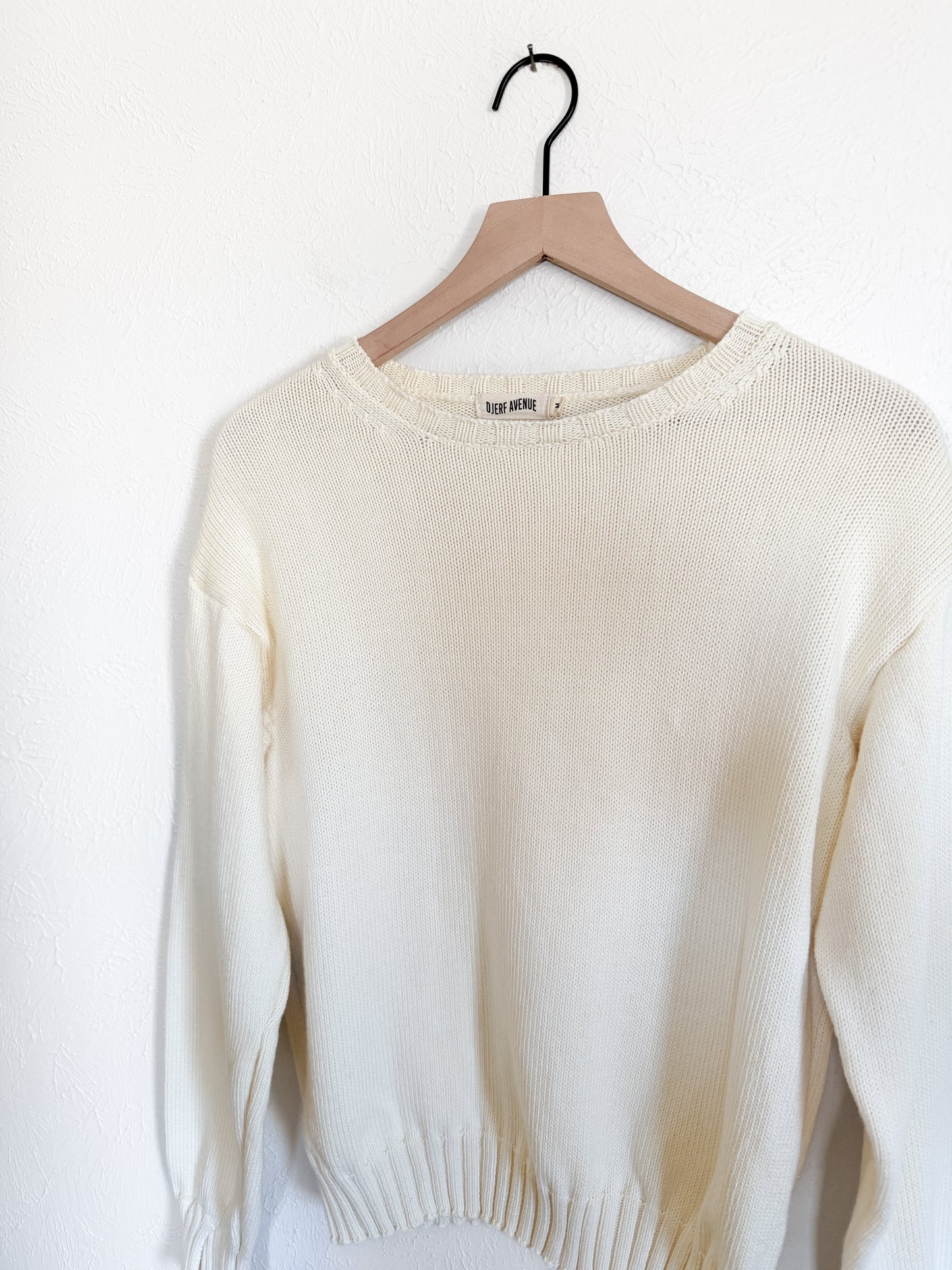 Djerf Avenue Cream Sweater (M)