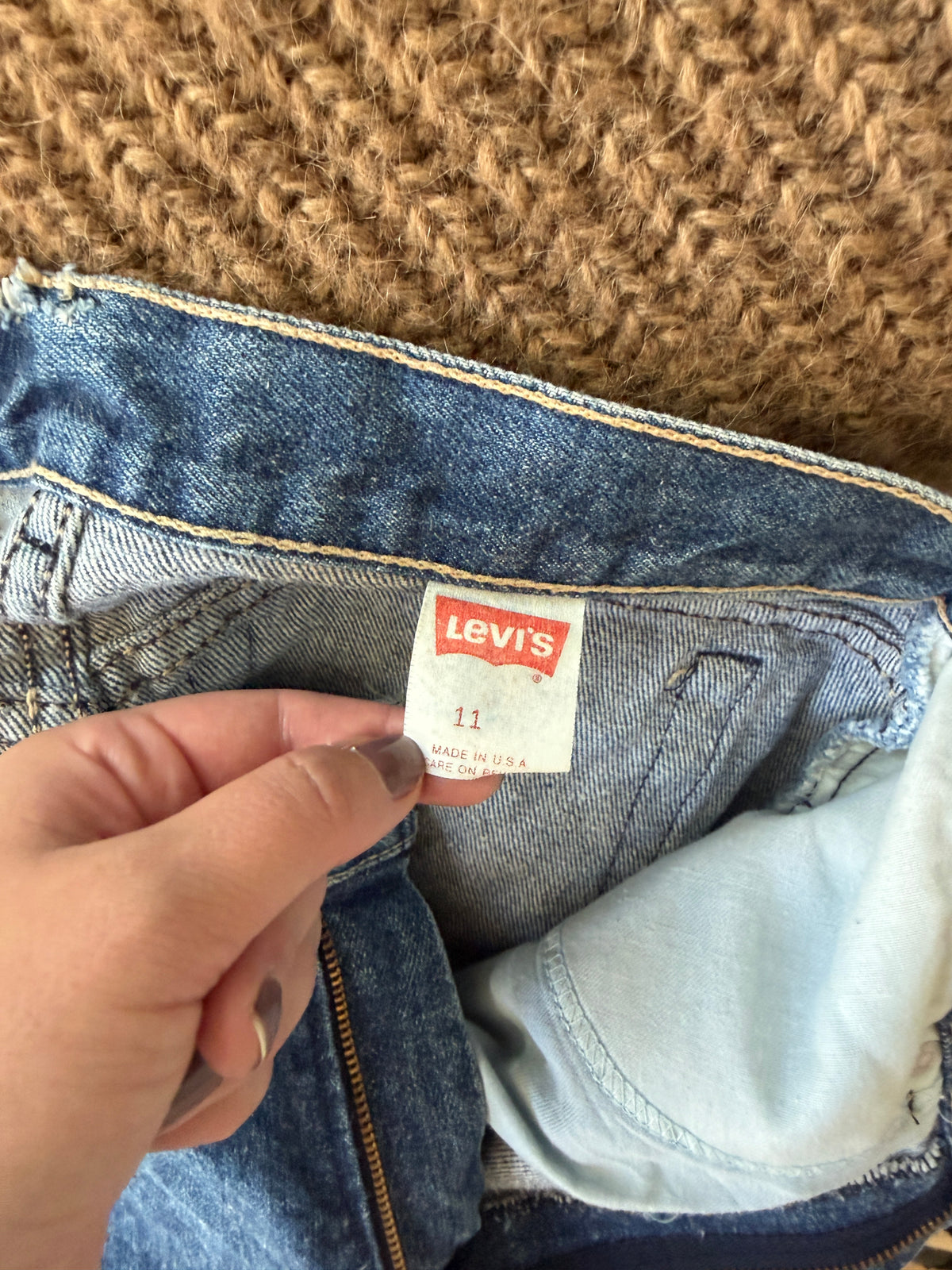 Levi’s Vintage 70’s White Tag Denim Skirt (6)