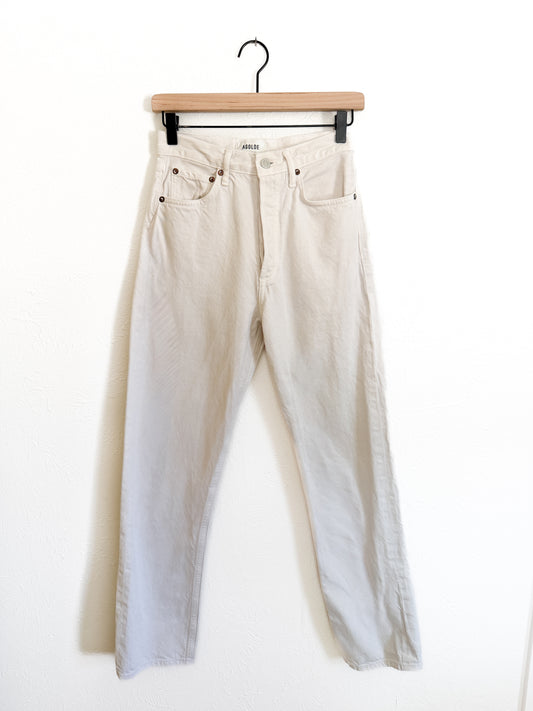 AGOLDE Cream Straight Leg ‘90’s Pant’ (25)