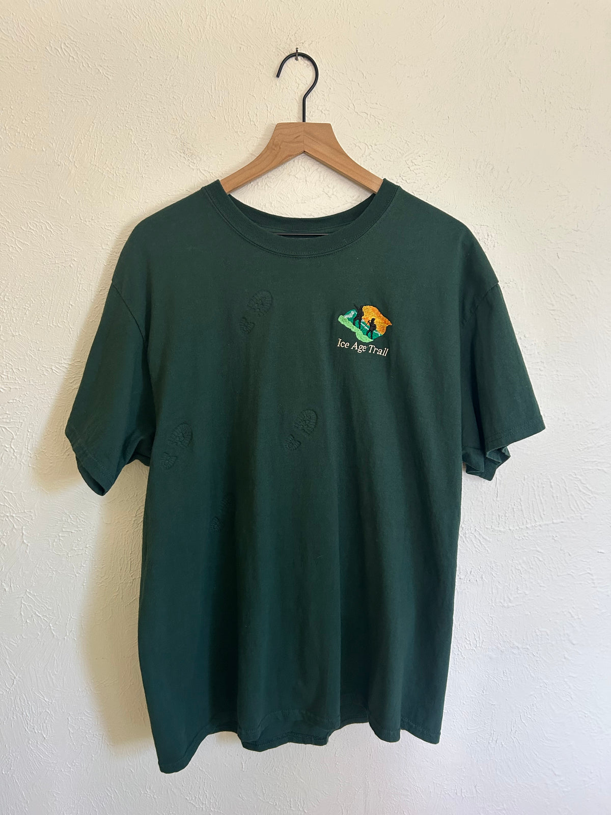 Ice Age Trail Boot Print T-Shirt (XL)