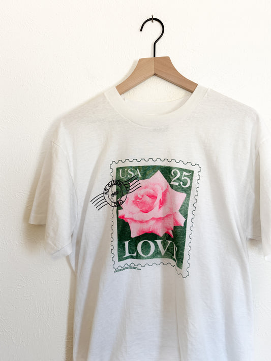 Vintage Colorado Stamp Rose T-Shirt (XL)